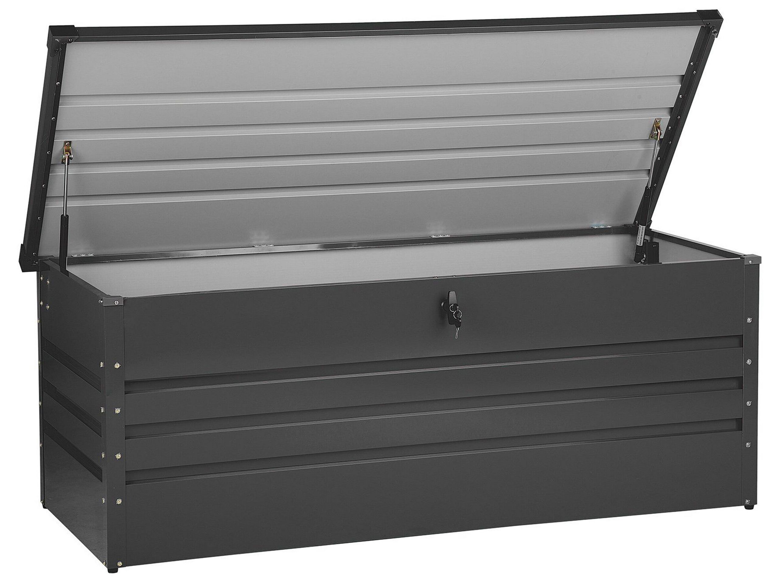 Garden Storage Box 165 x 70 cm Dark Grey CEBROSA