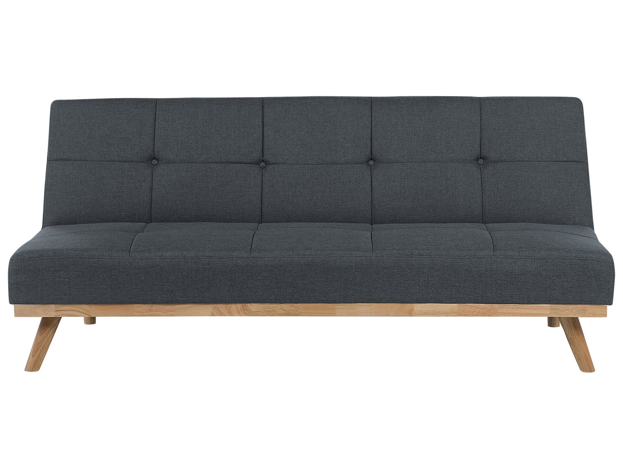 Fabric Sofa Bed Grey FROYA