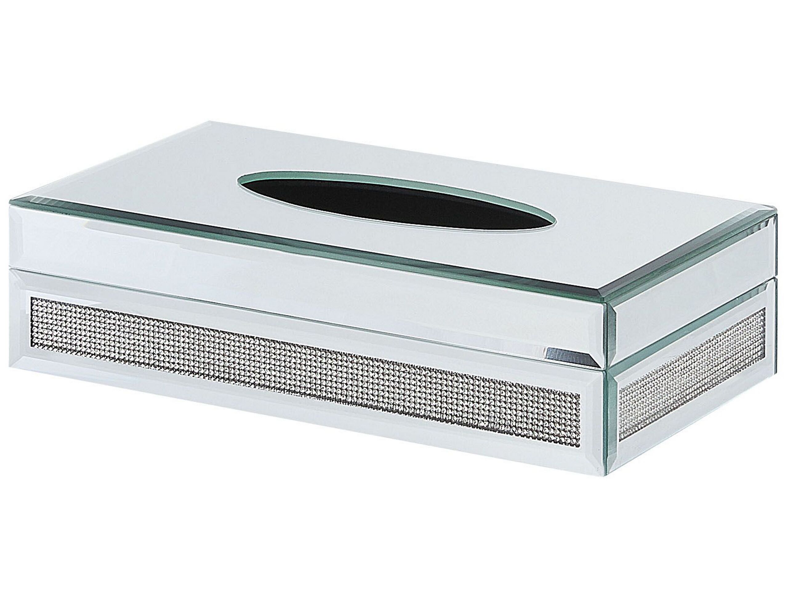 Mirrored Tissue Box Holder