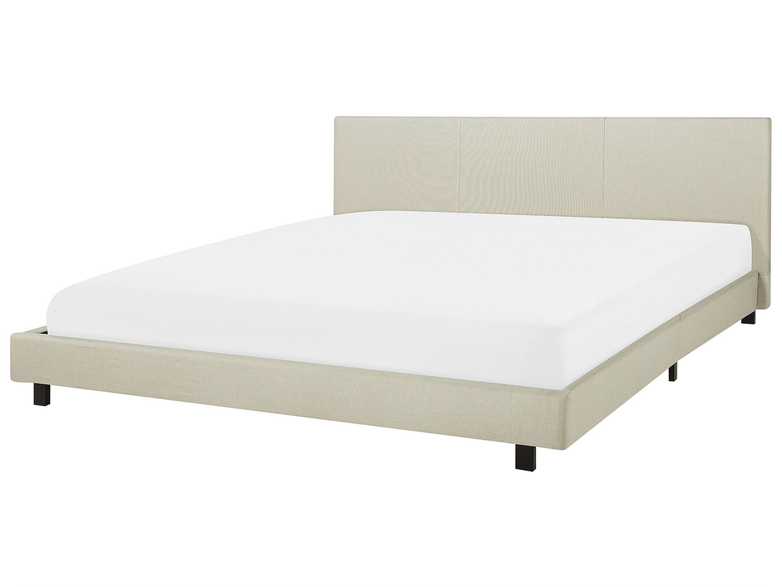 Fabric EU Super King Bed Beige ALBI
