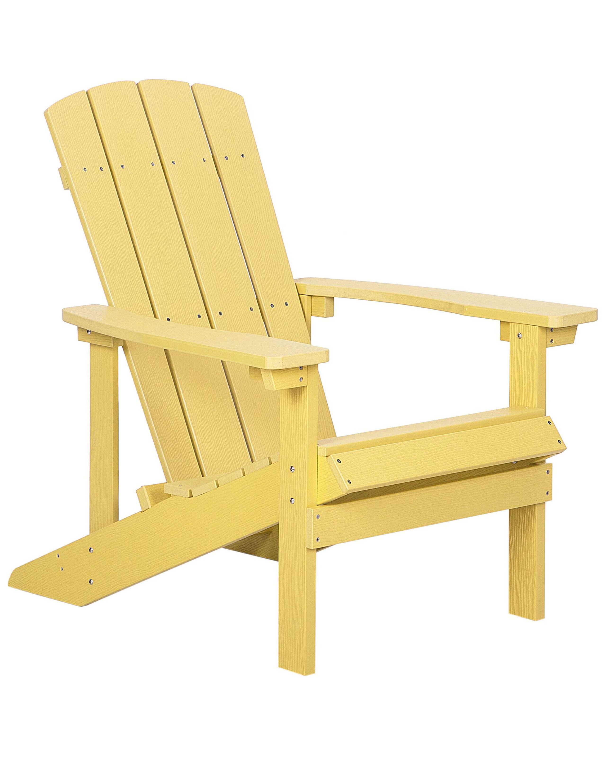 Garden Chair Yellow ADIRONDACK