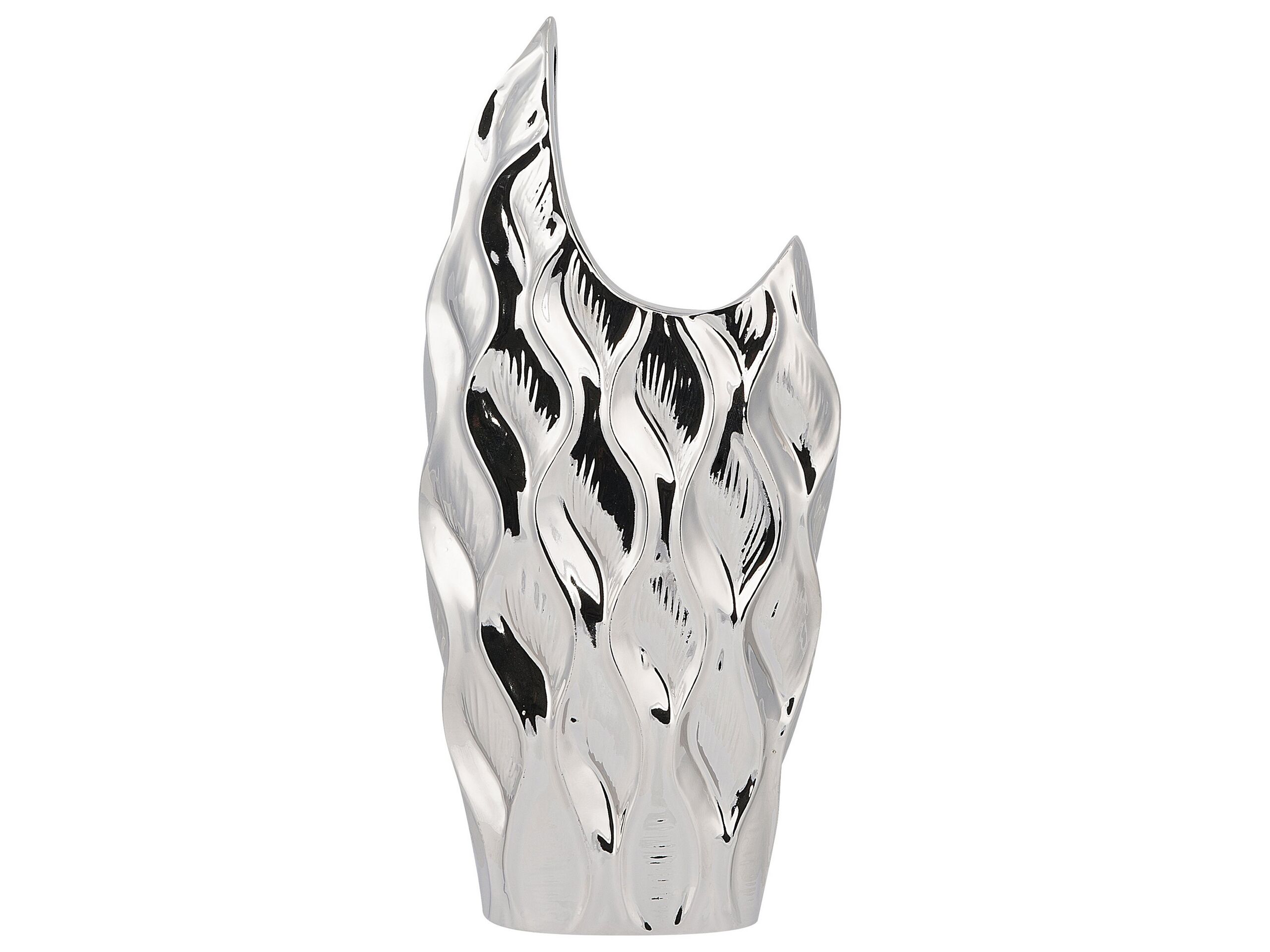 Stoneware Decorative Vase 35 Silver