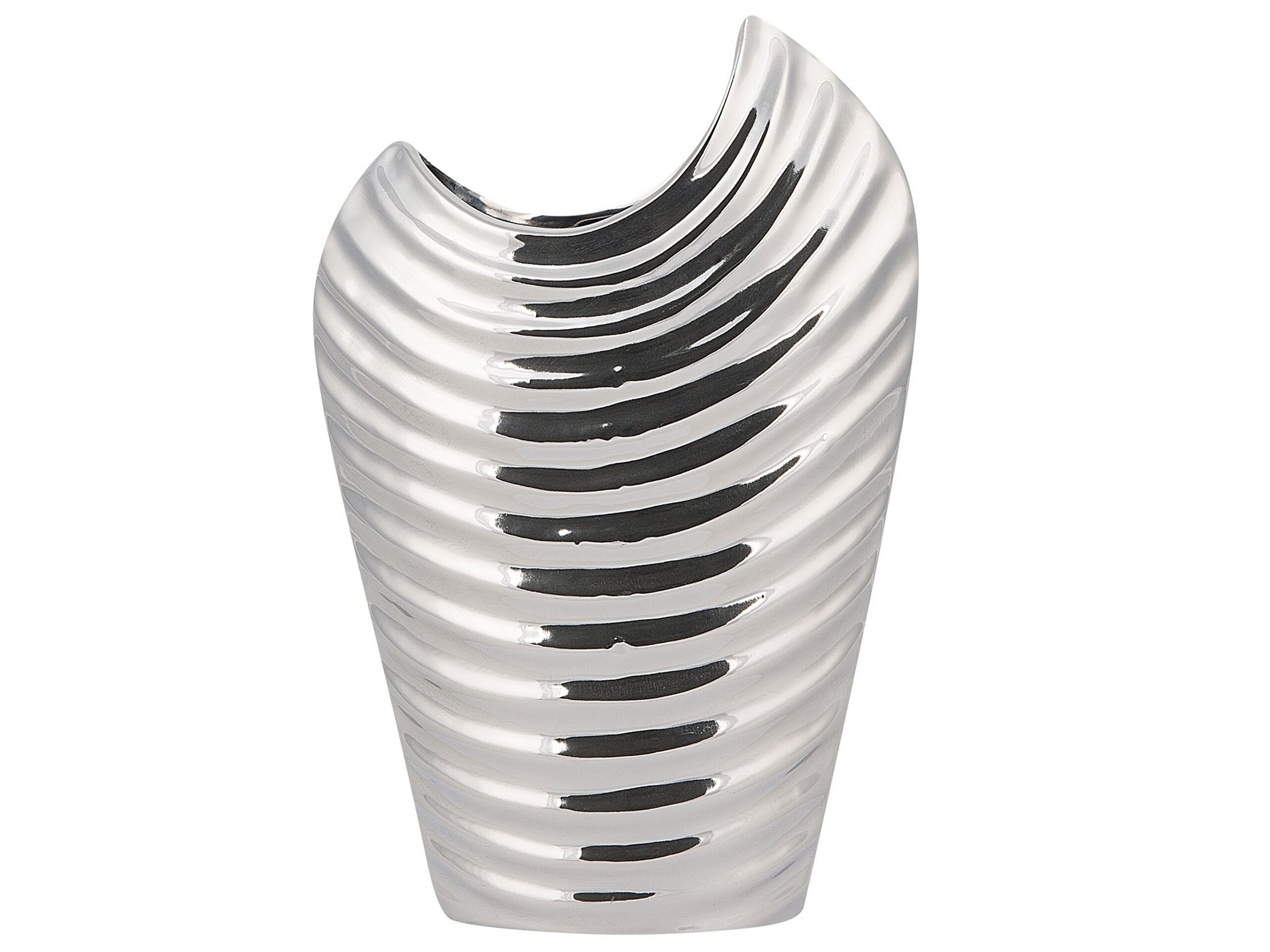 Stoneware Decorative Vase 26 Silver