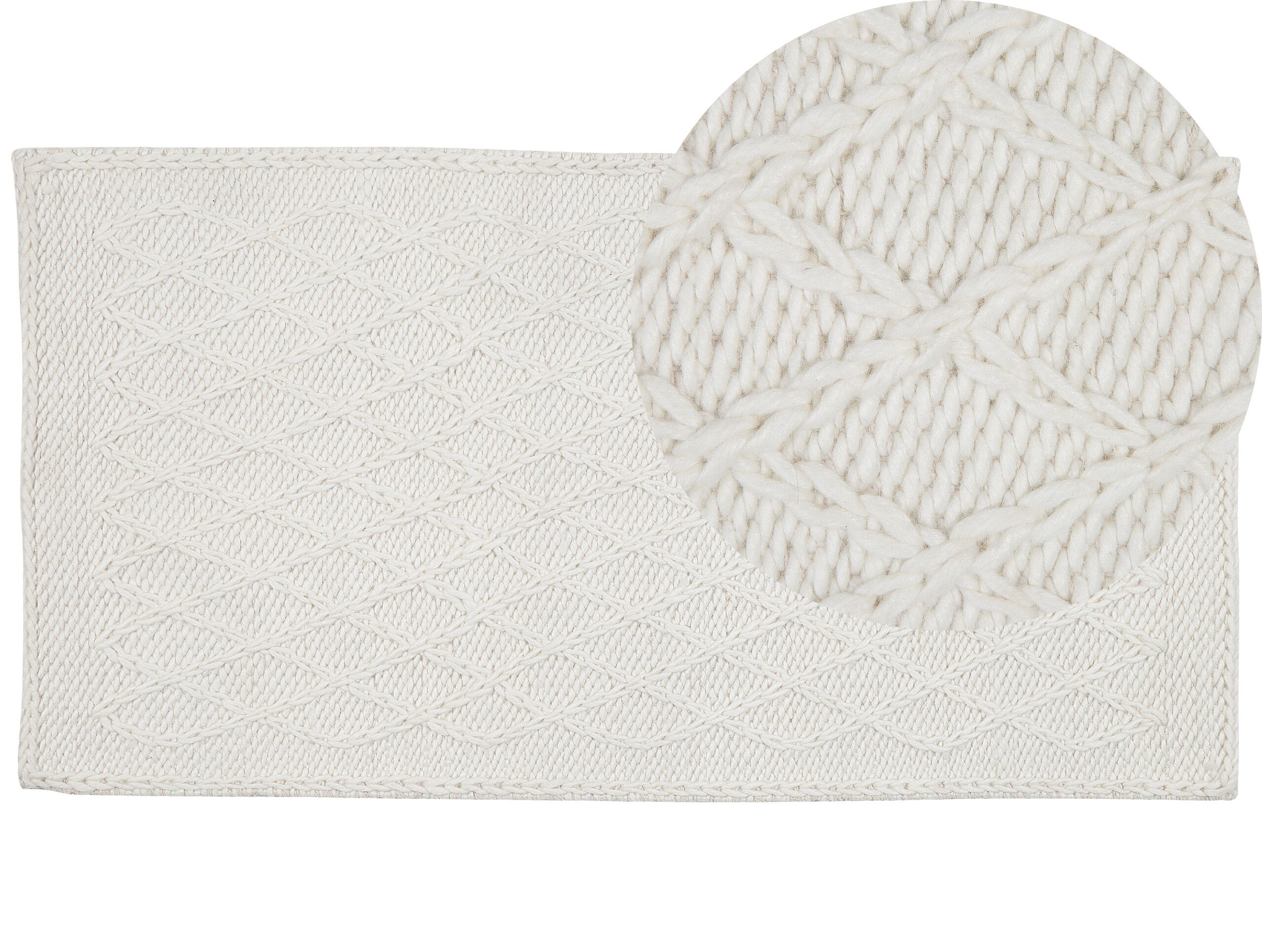 Area Rug 80x150cm Off - White