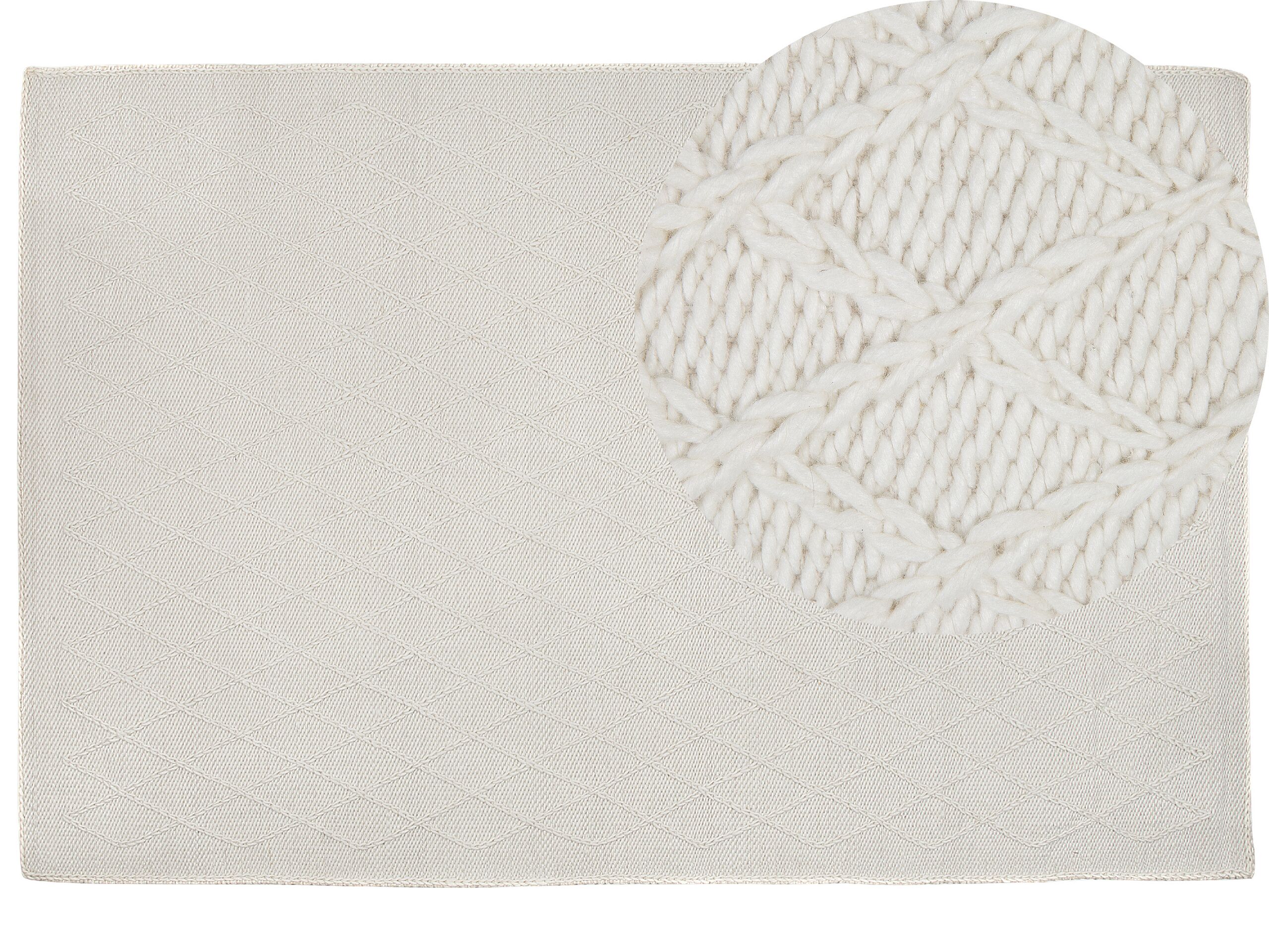 Area Rug 160x230cm Off - White