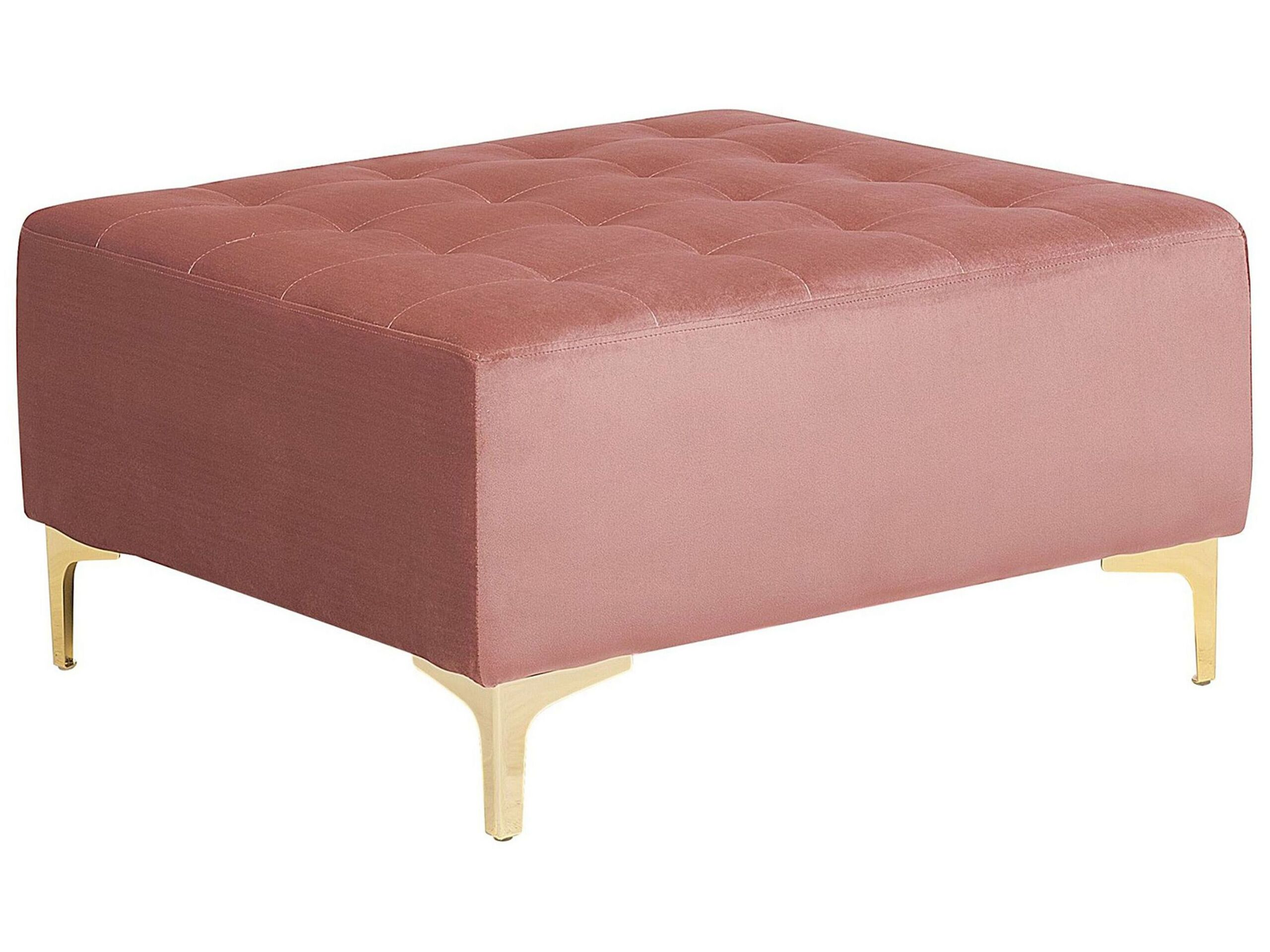Velvet Ottoman Pink ABERDEEN