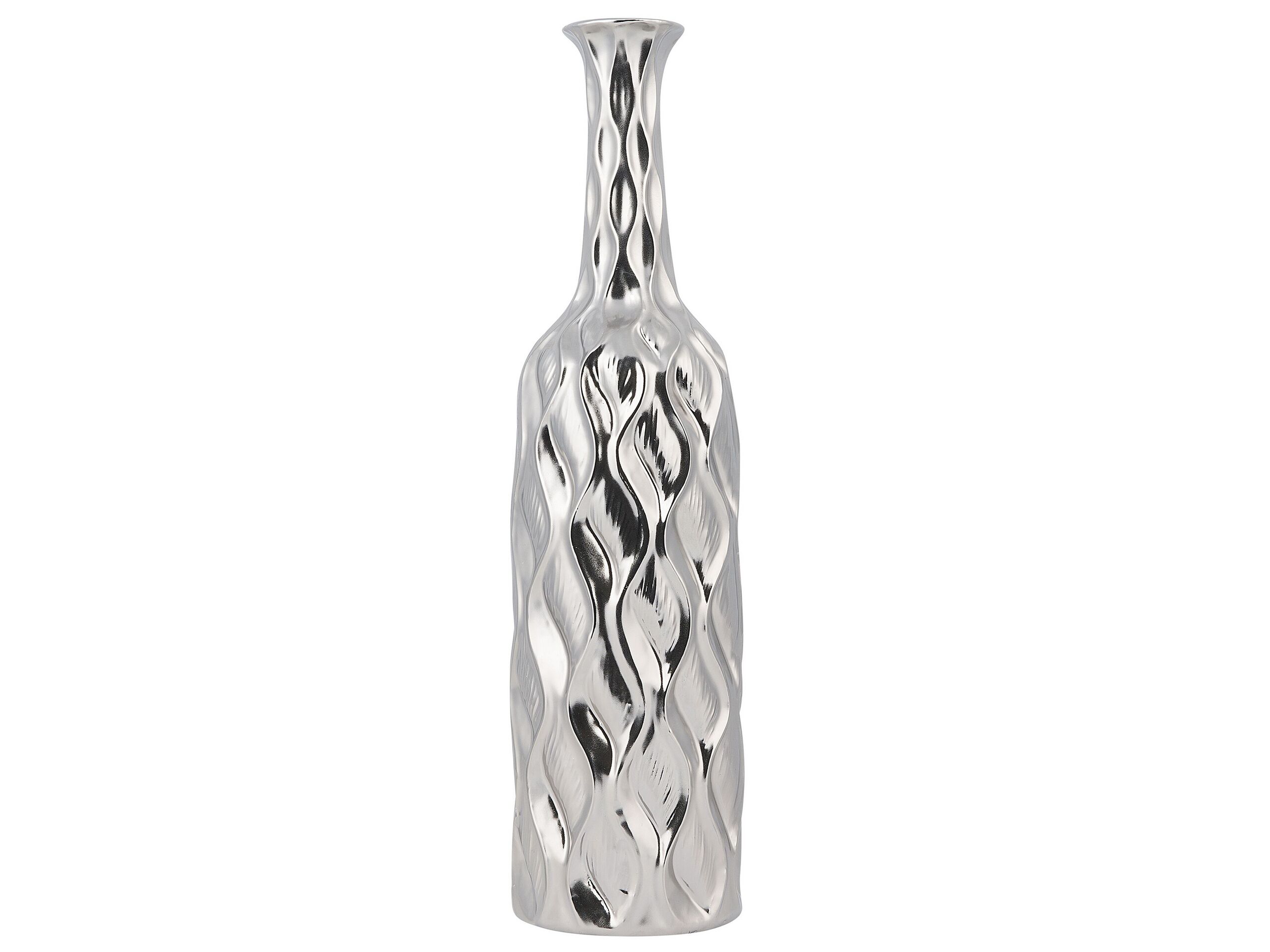 Stoneware Decorative Vase 45 Silver