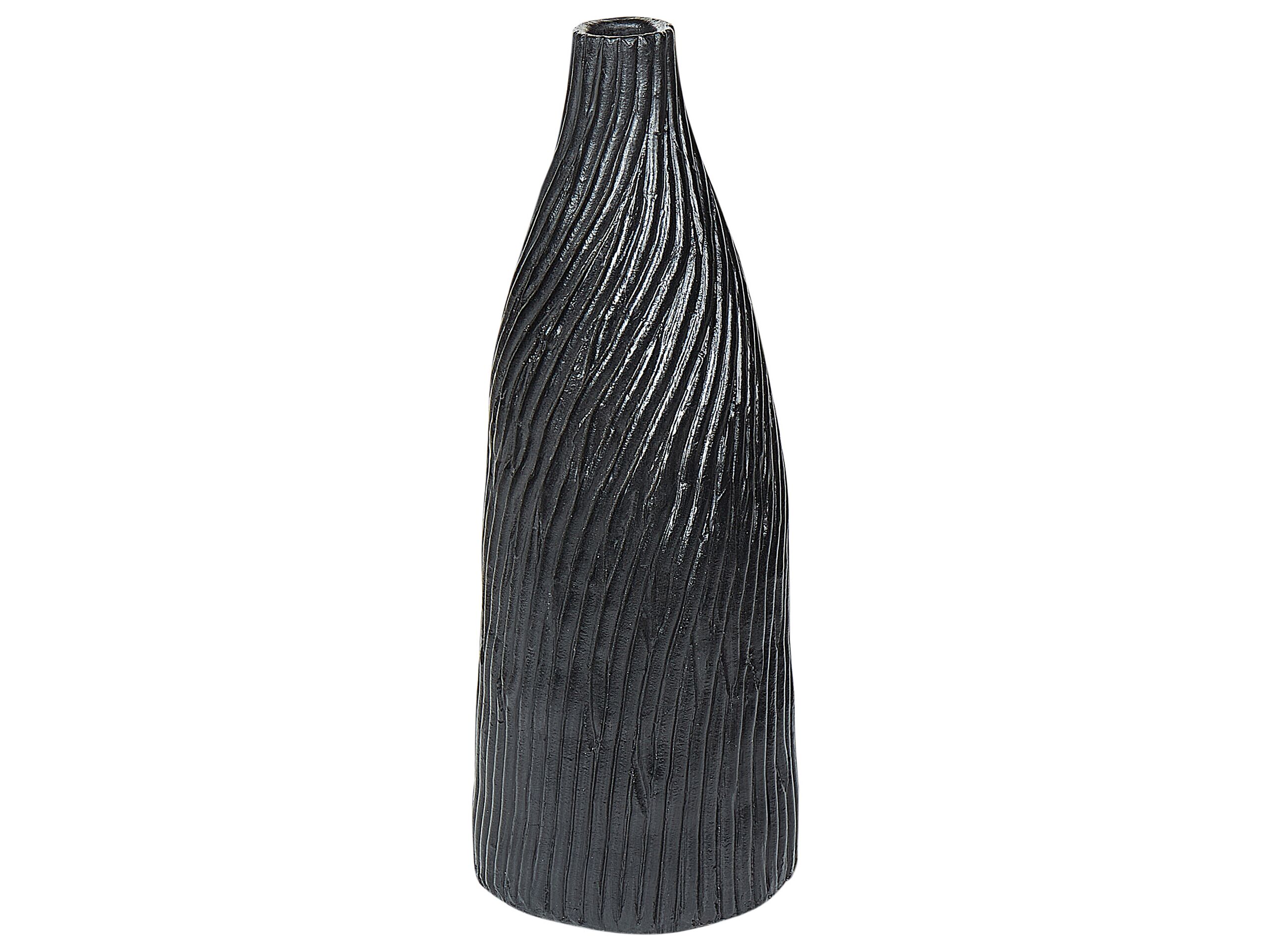 Terracotta Decorative Vase 50 Black Gold