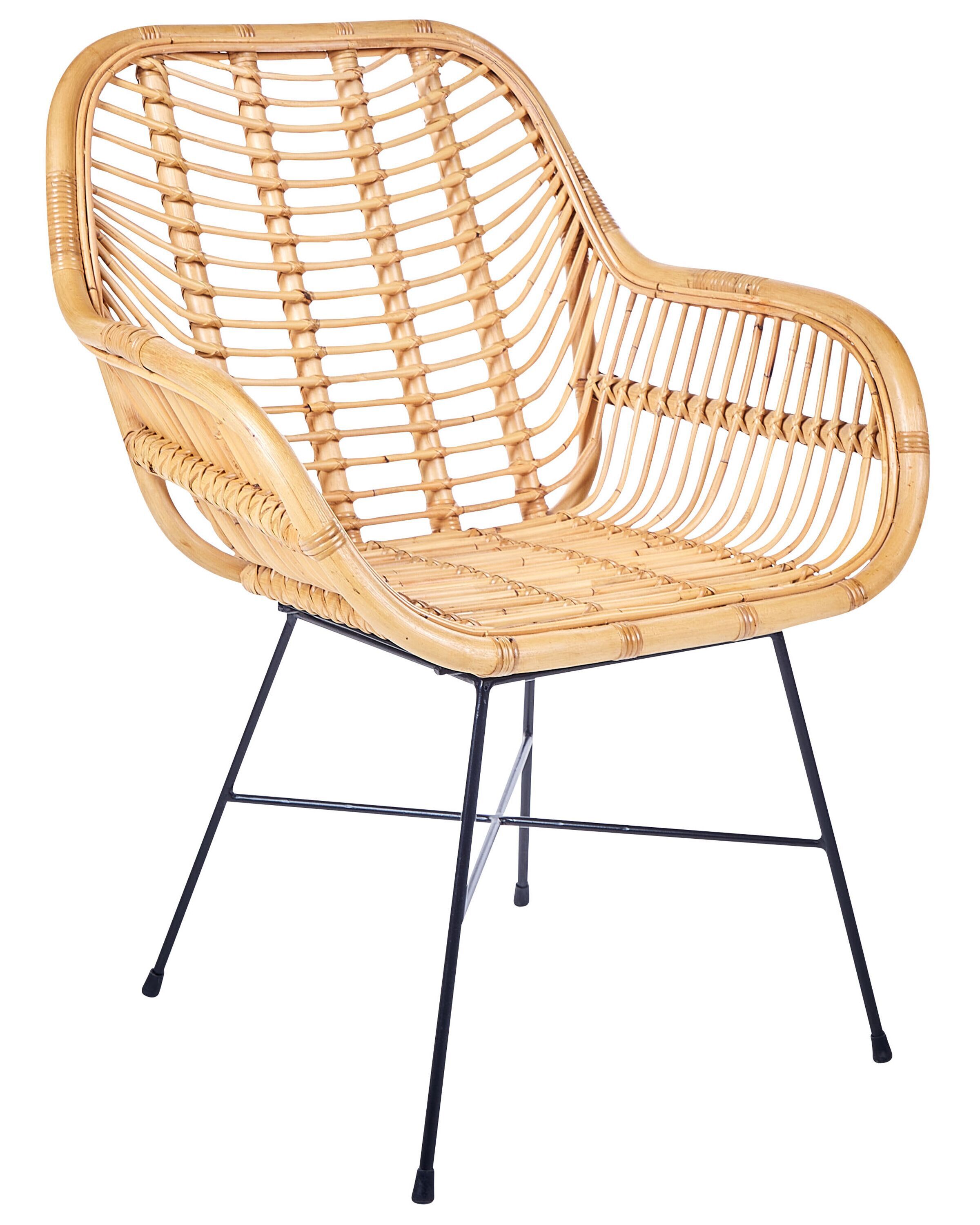 Rattan Accent Chair Natural CANORA