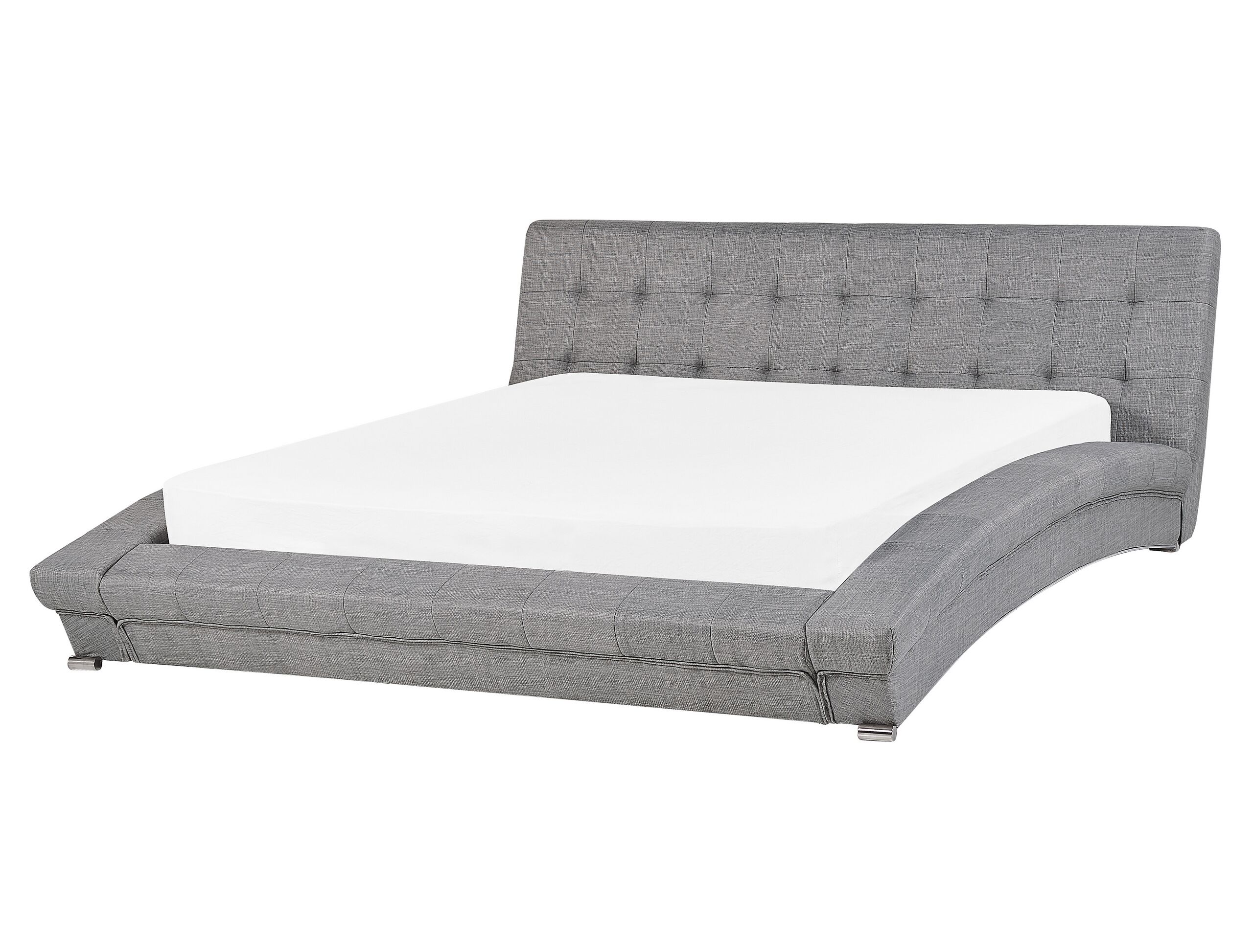 Fabric EU King Size Waterbed Grey LILLE