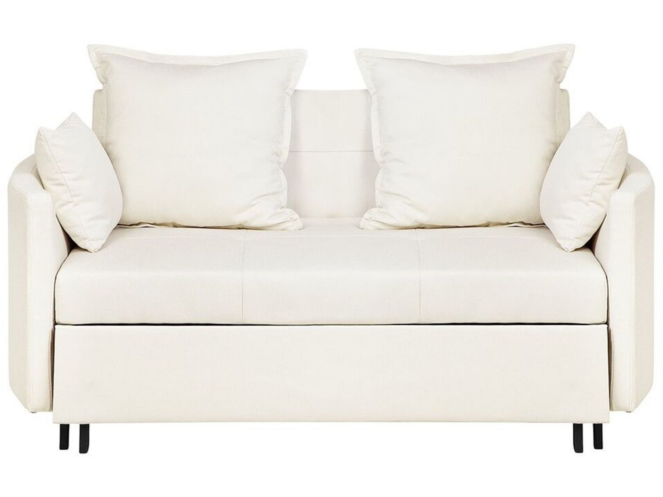 Fabric Sofa Bed Beige HOVIN