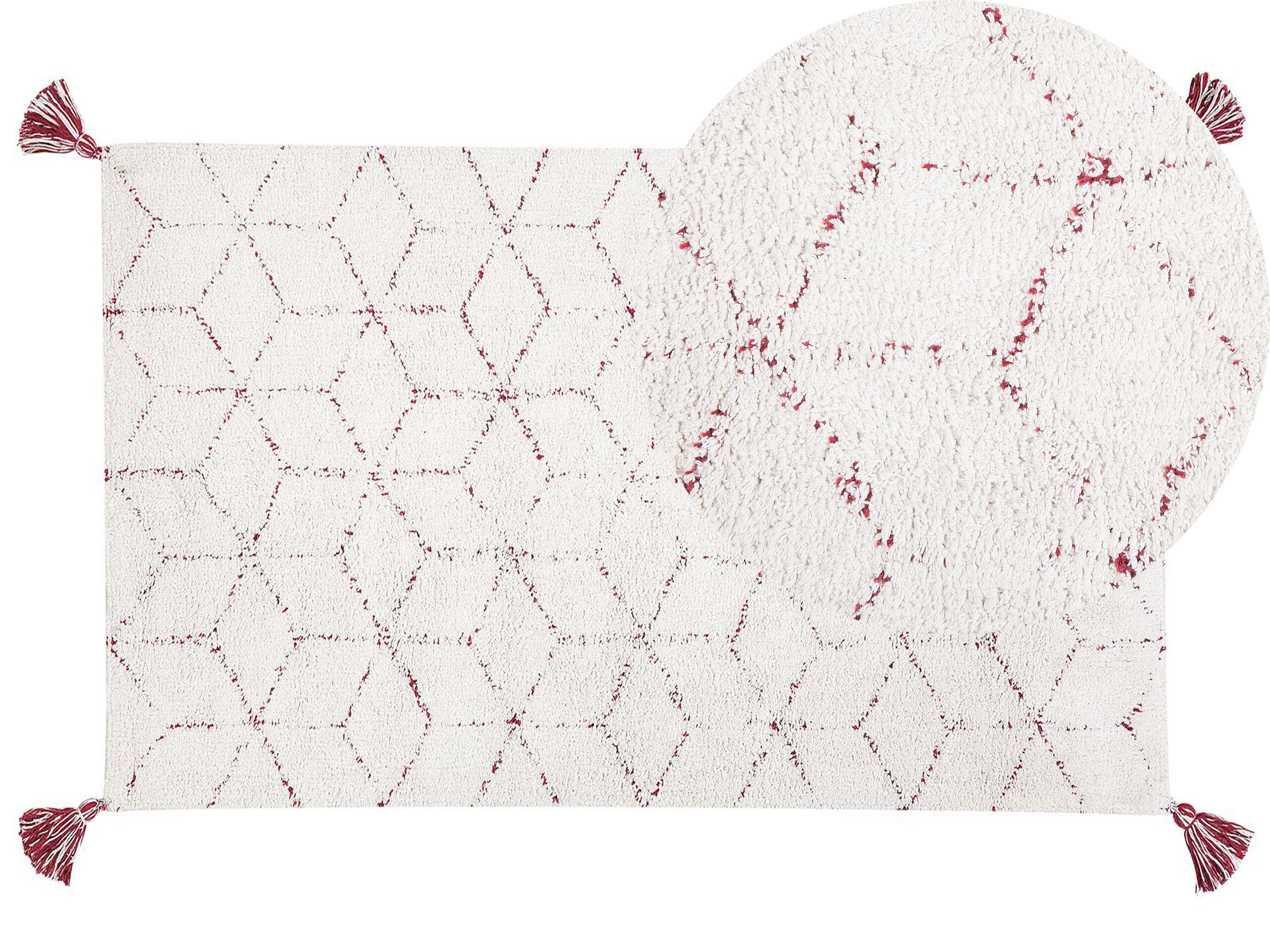 Shaggy Area Rug 80x150cm White