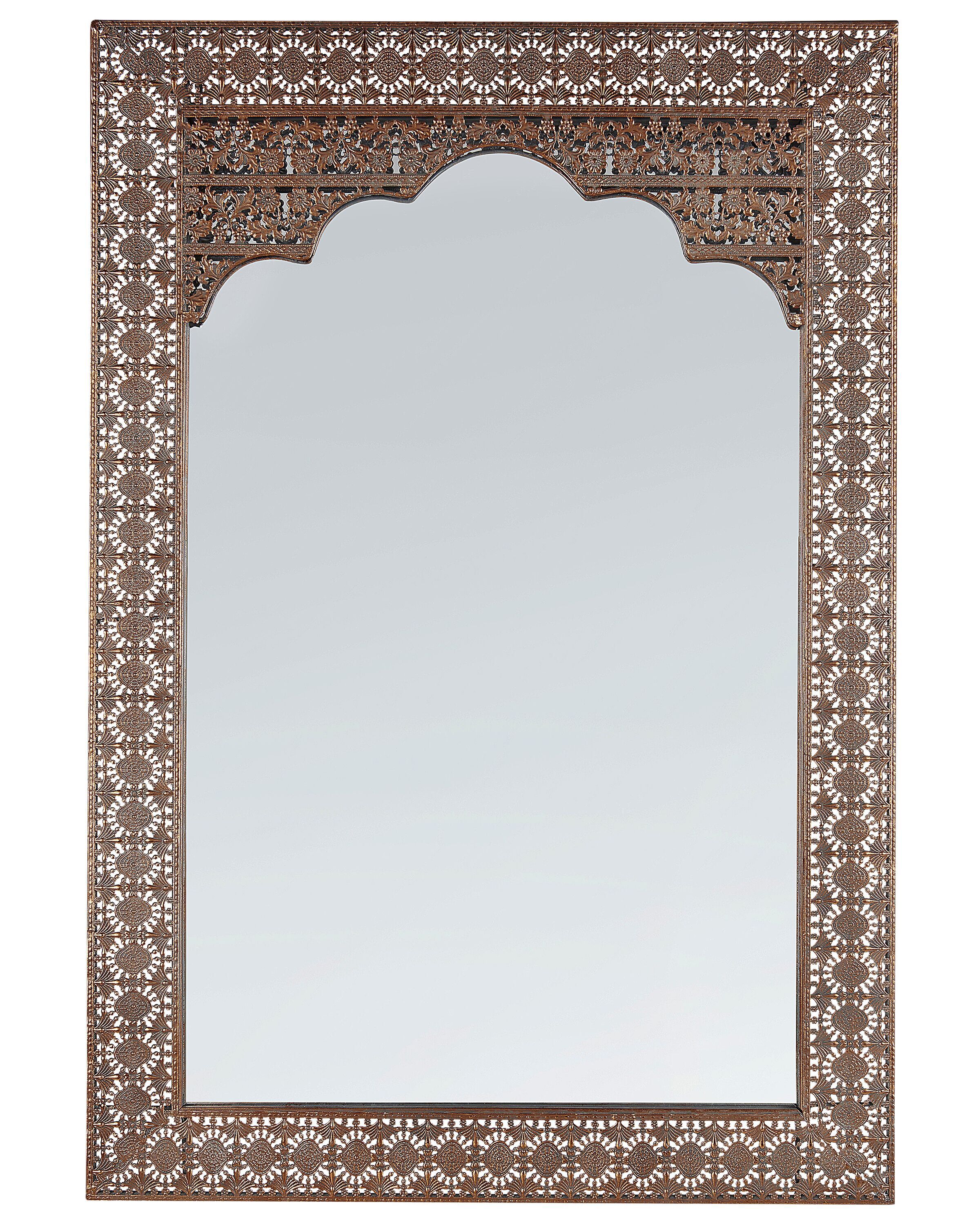 Metal Wall Mirror 60x90cm Copper
