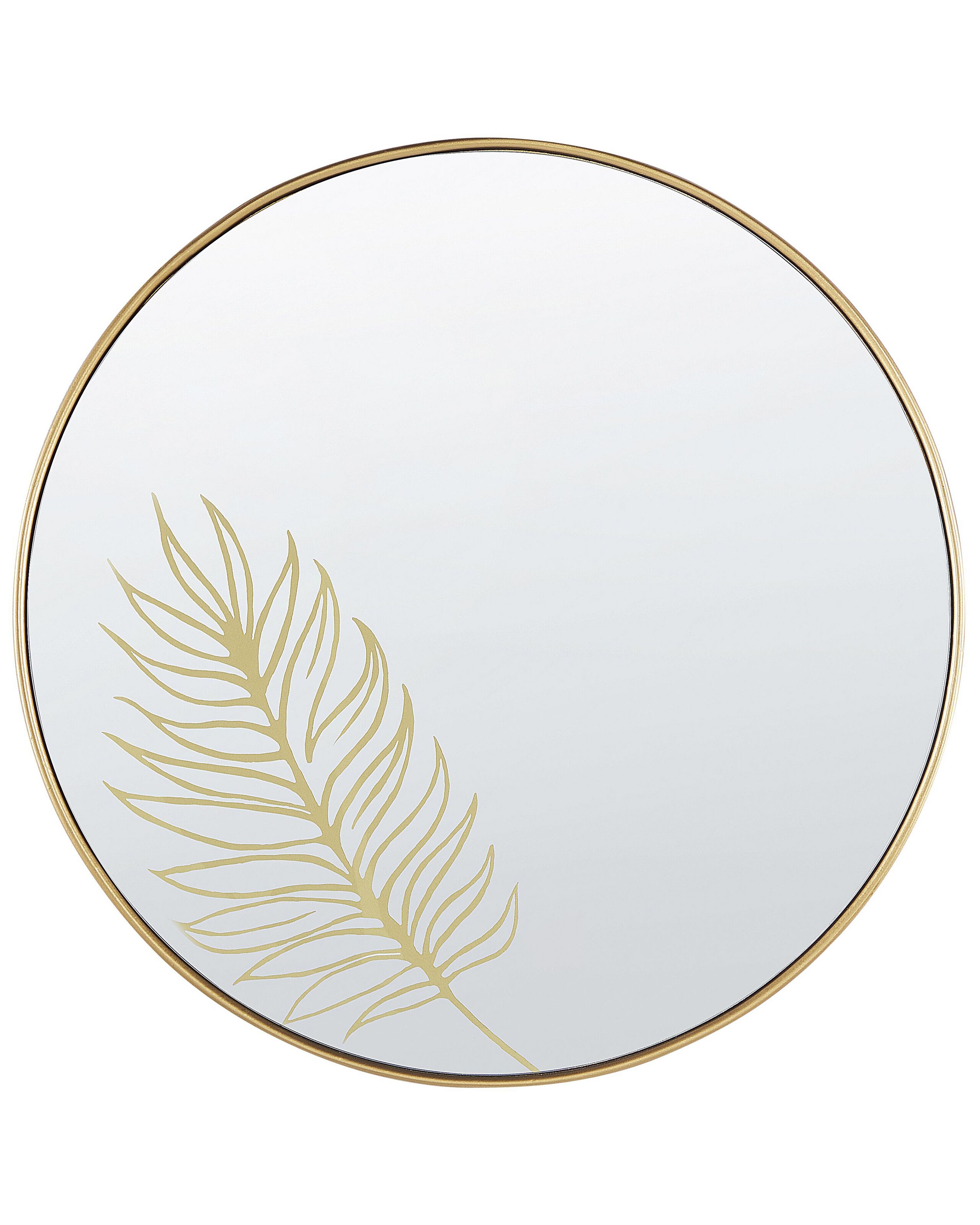Round Wall Mirror 57cm Gold