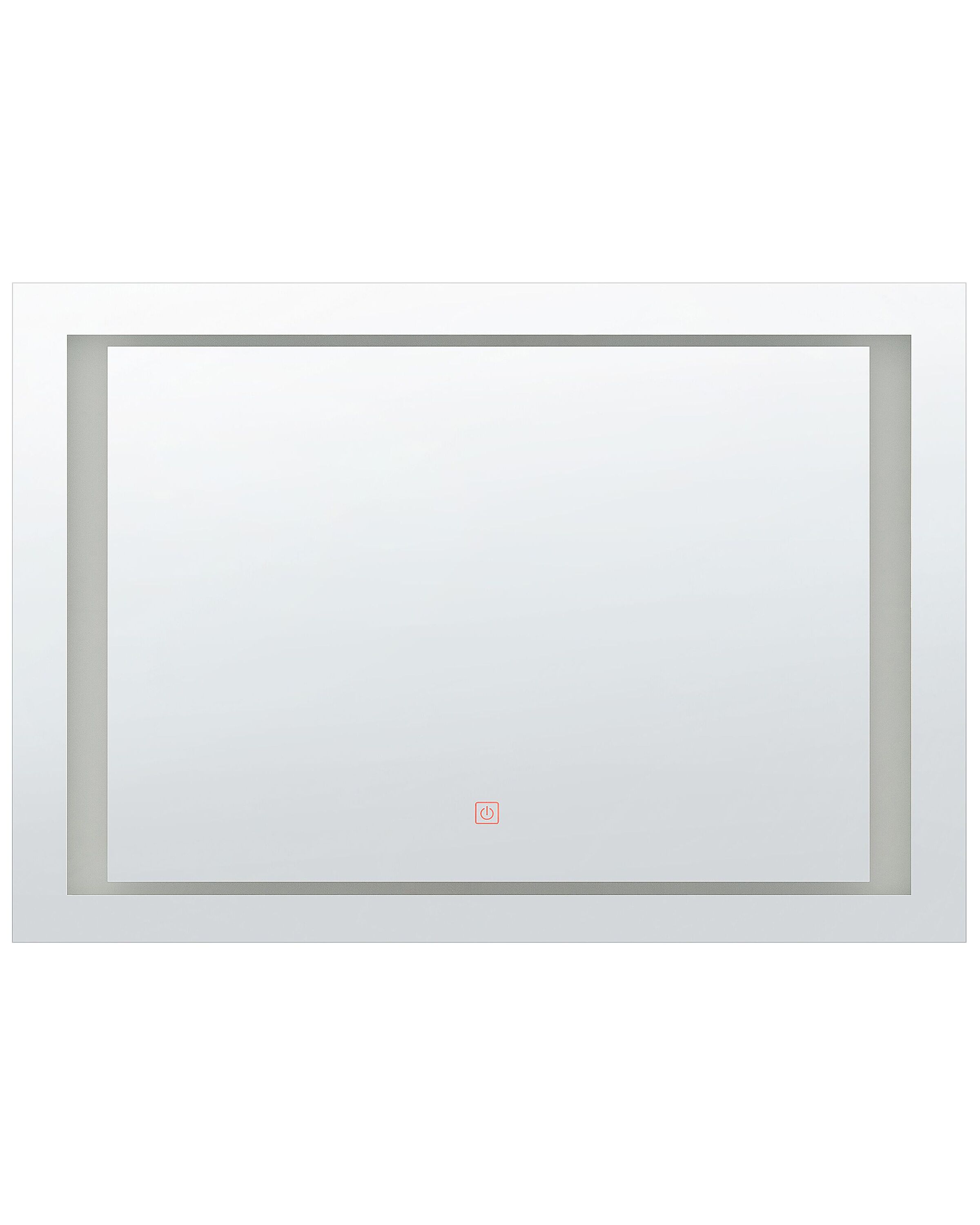 LED Wall Mirror 60x80cm Silver