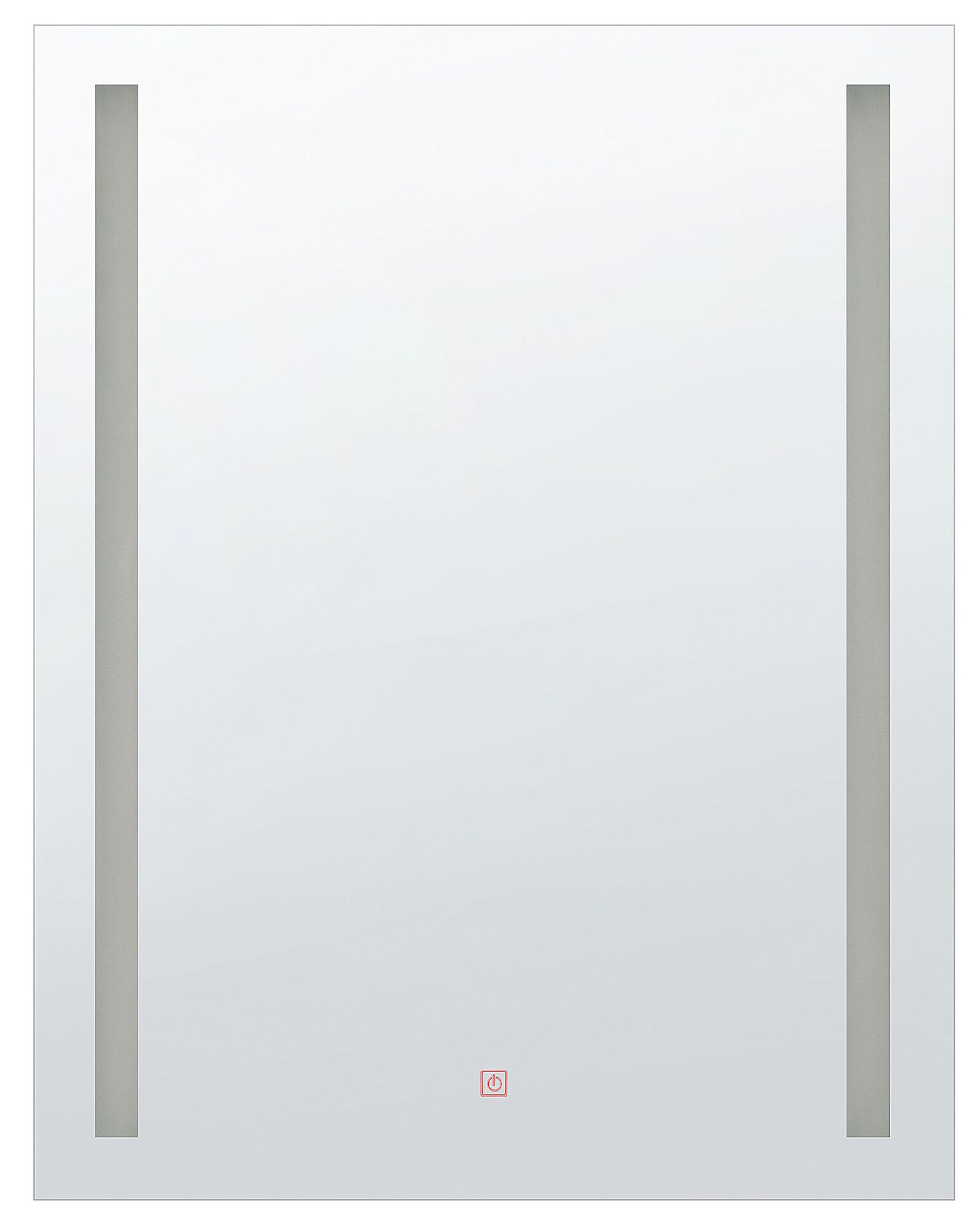LED Wall Mirror 70x90cm Silver
