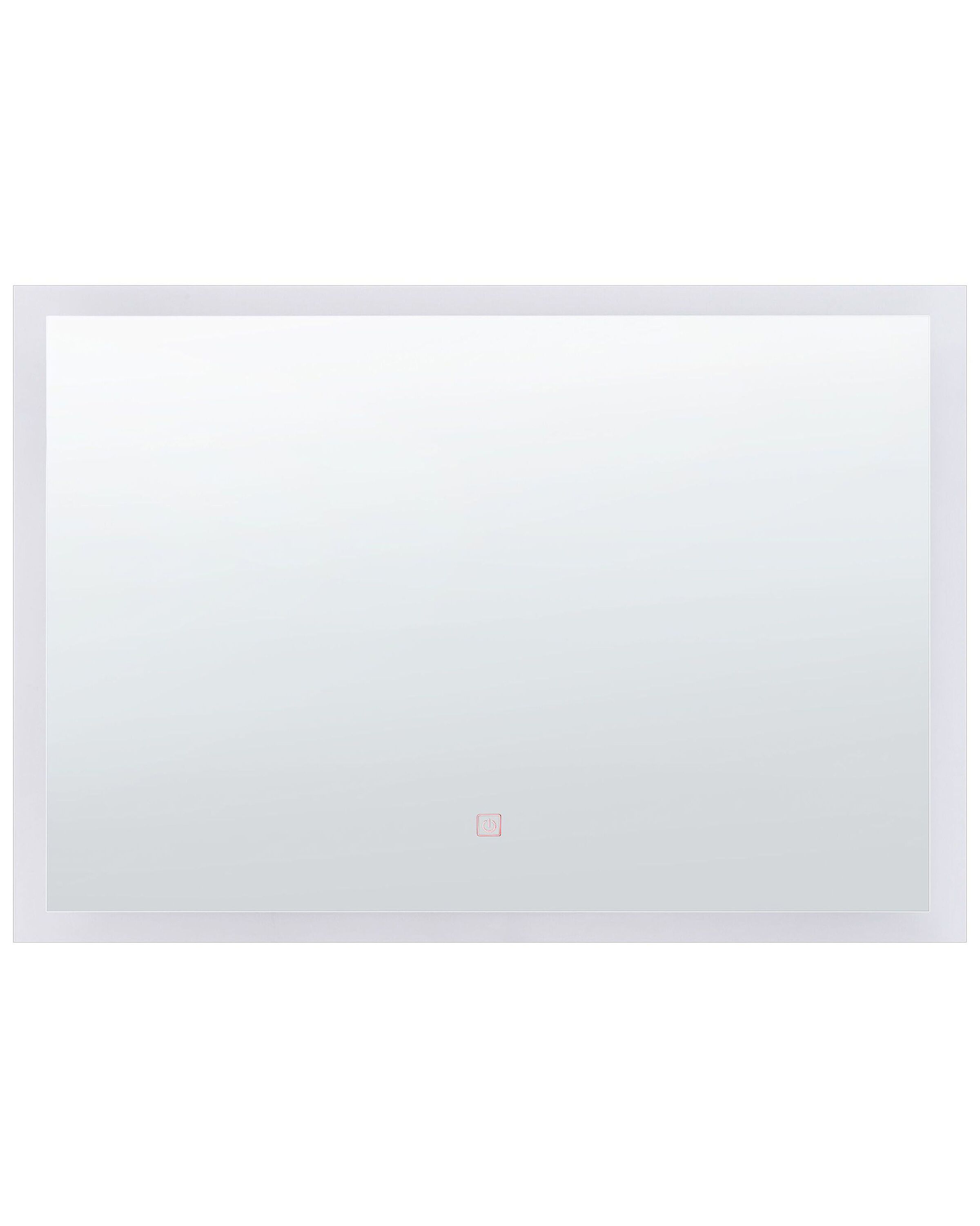 LED Wall Mirror 60x80cm Silver