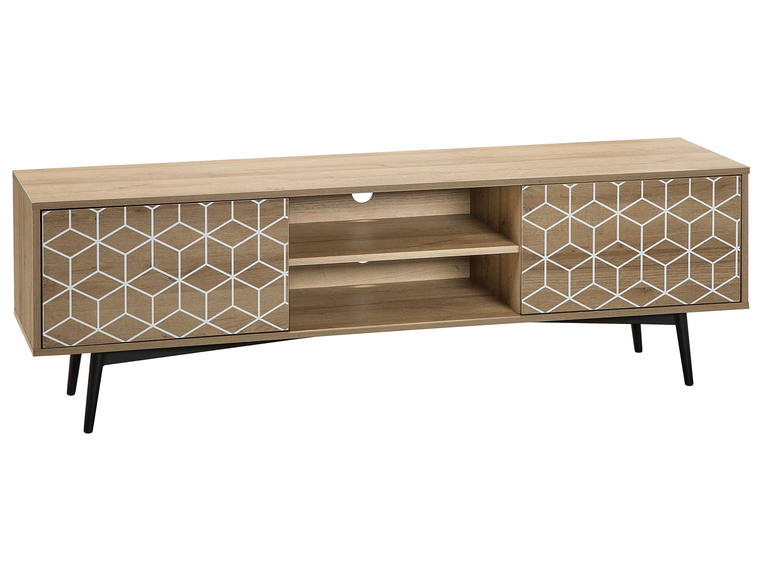 TV Stand Light Wood TORVI