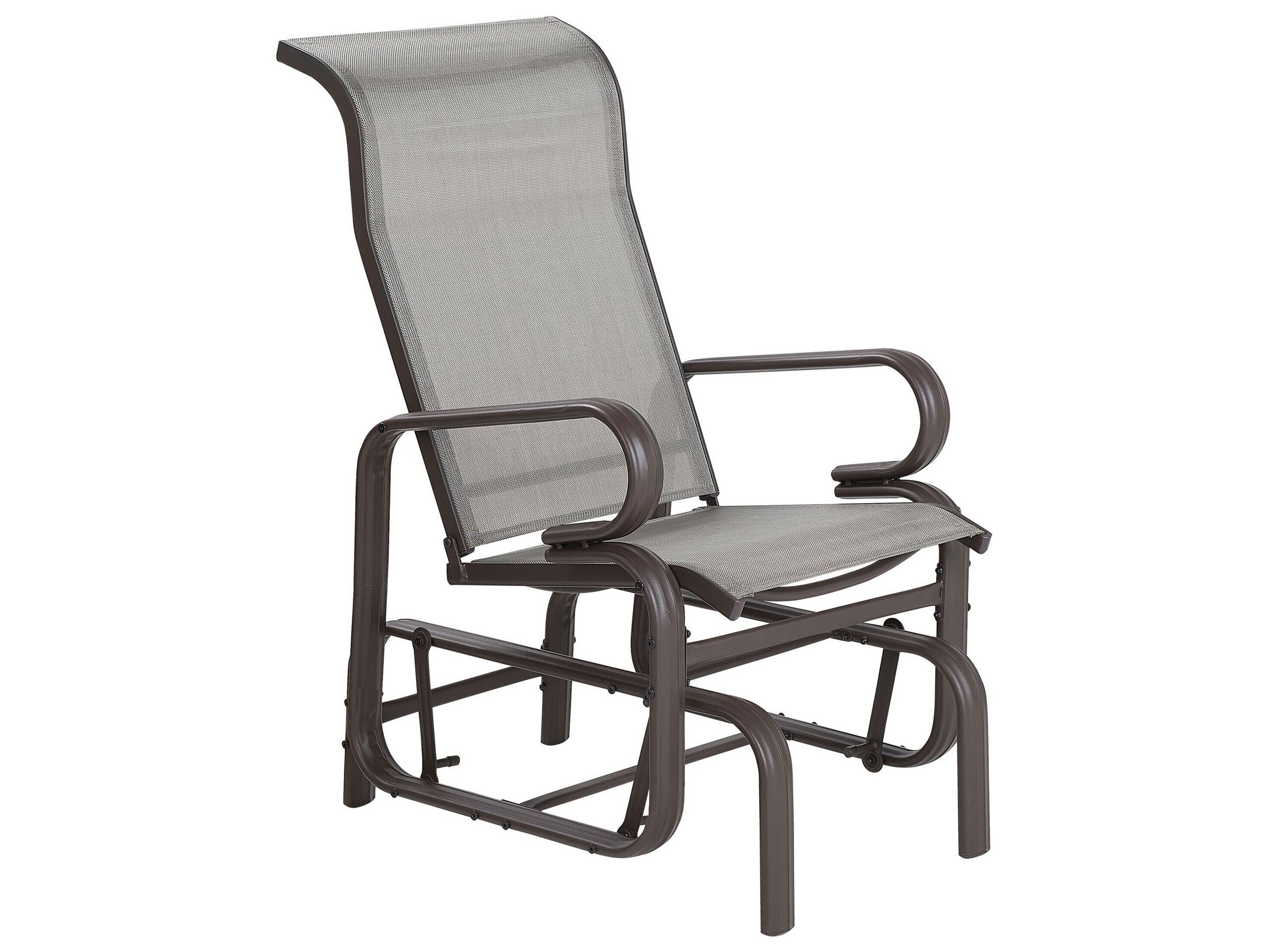 Rocking Garden Chair Brown BORGIO