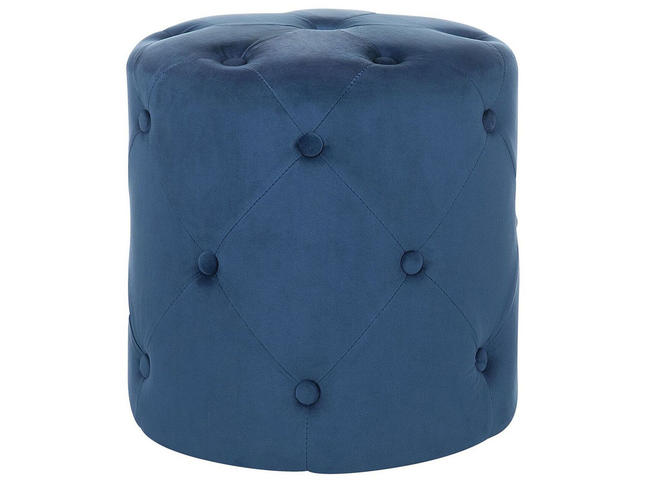 Velvet Pouffe Dark Blue COROLLA
