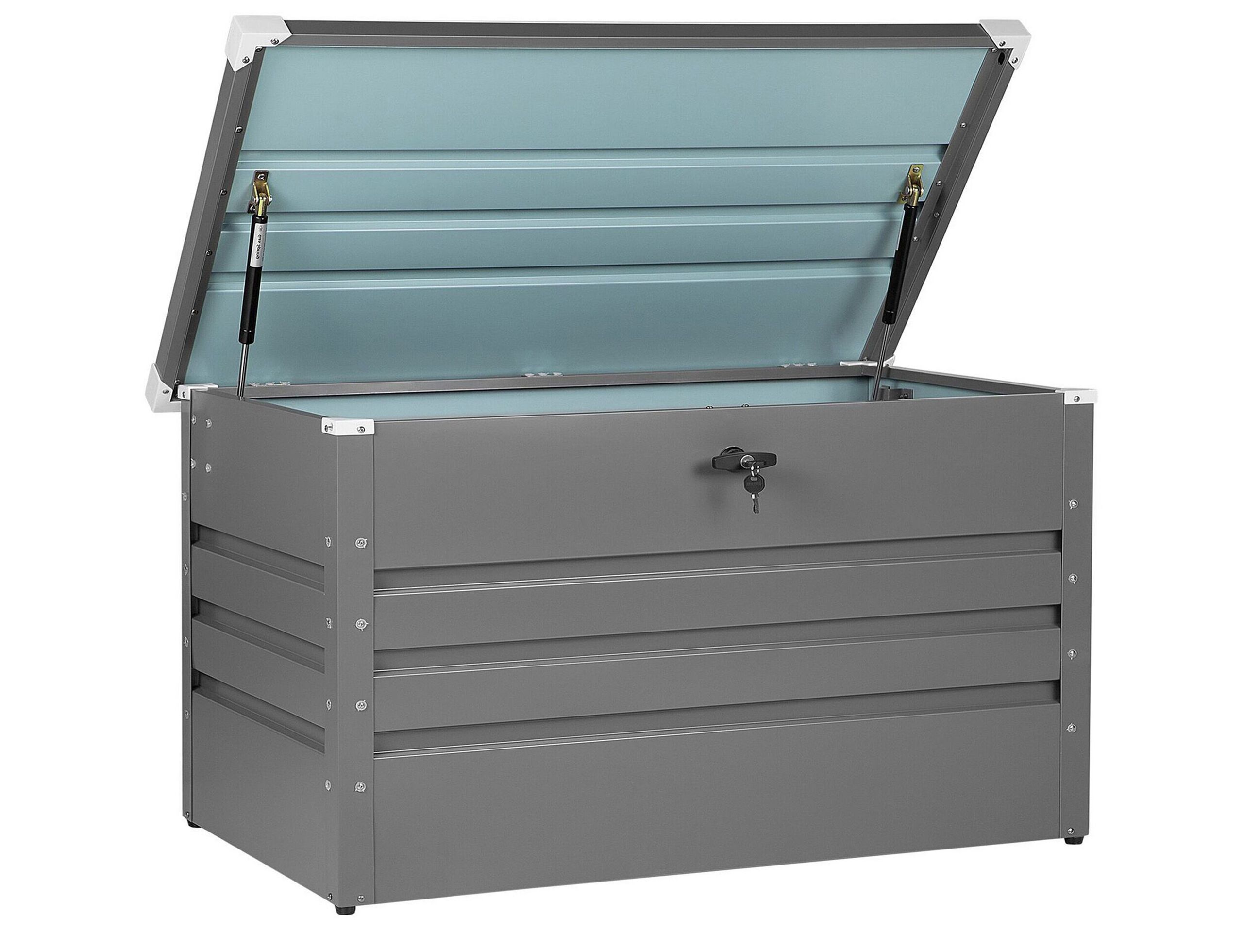 Garden Storage Box 100 x 62 cm Grey CEBROSA