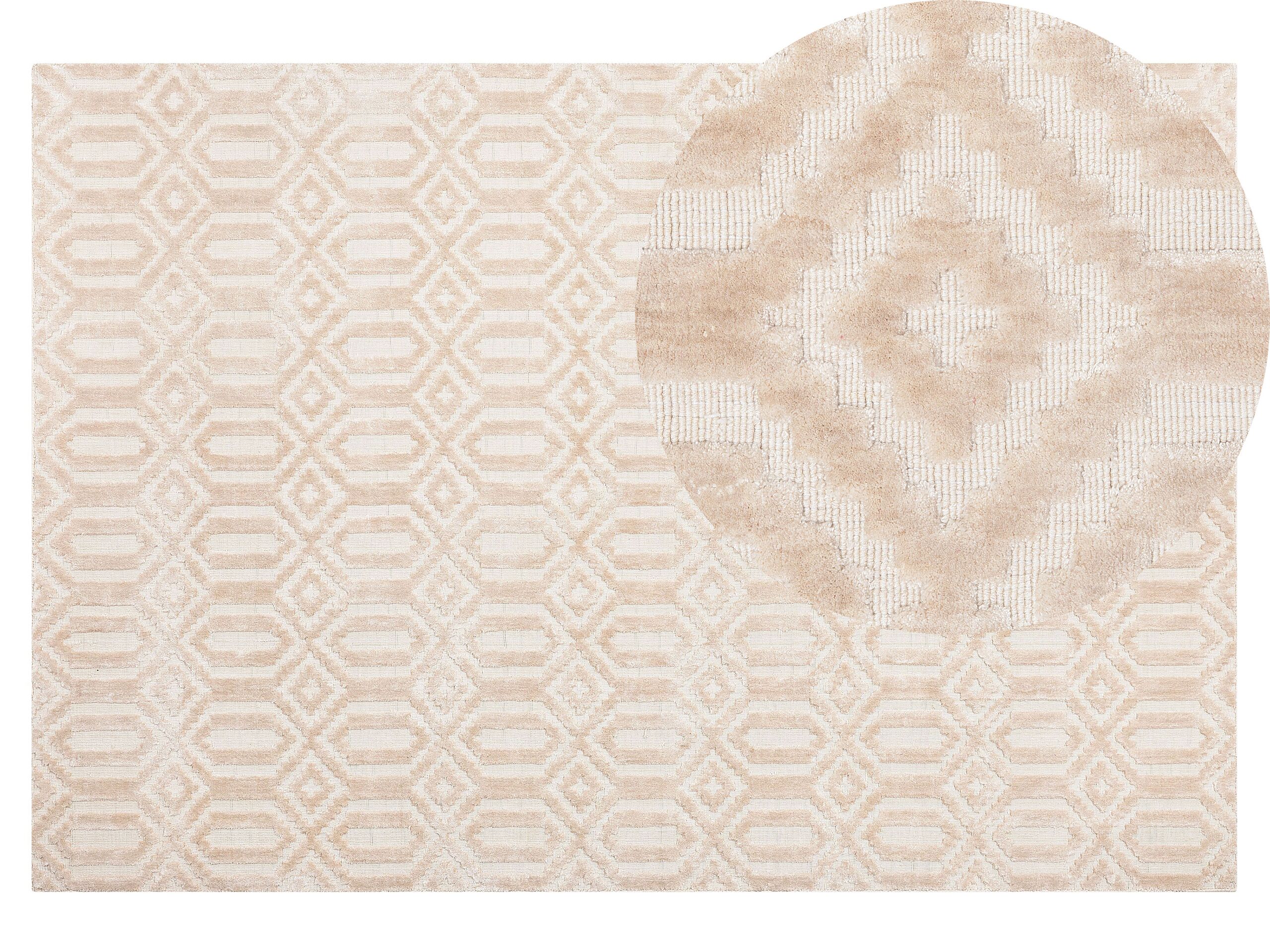 Viscose Rug 140x200cm Beige