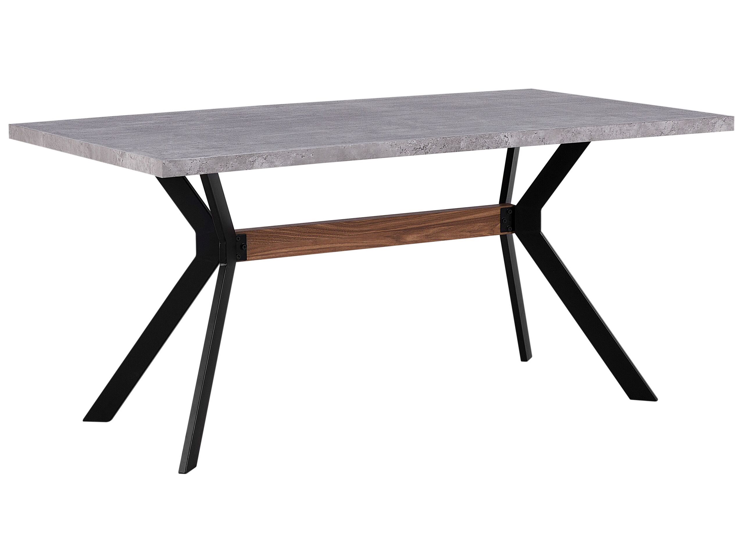 Dining Table 160 x 90 cm Concrete Effect BENSON