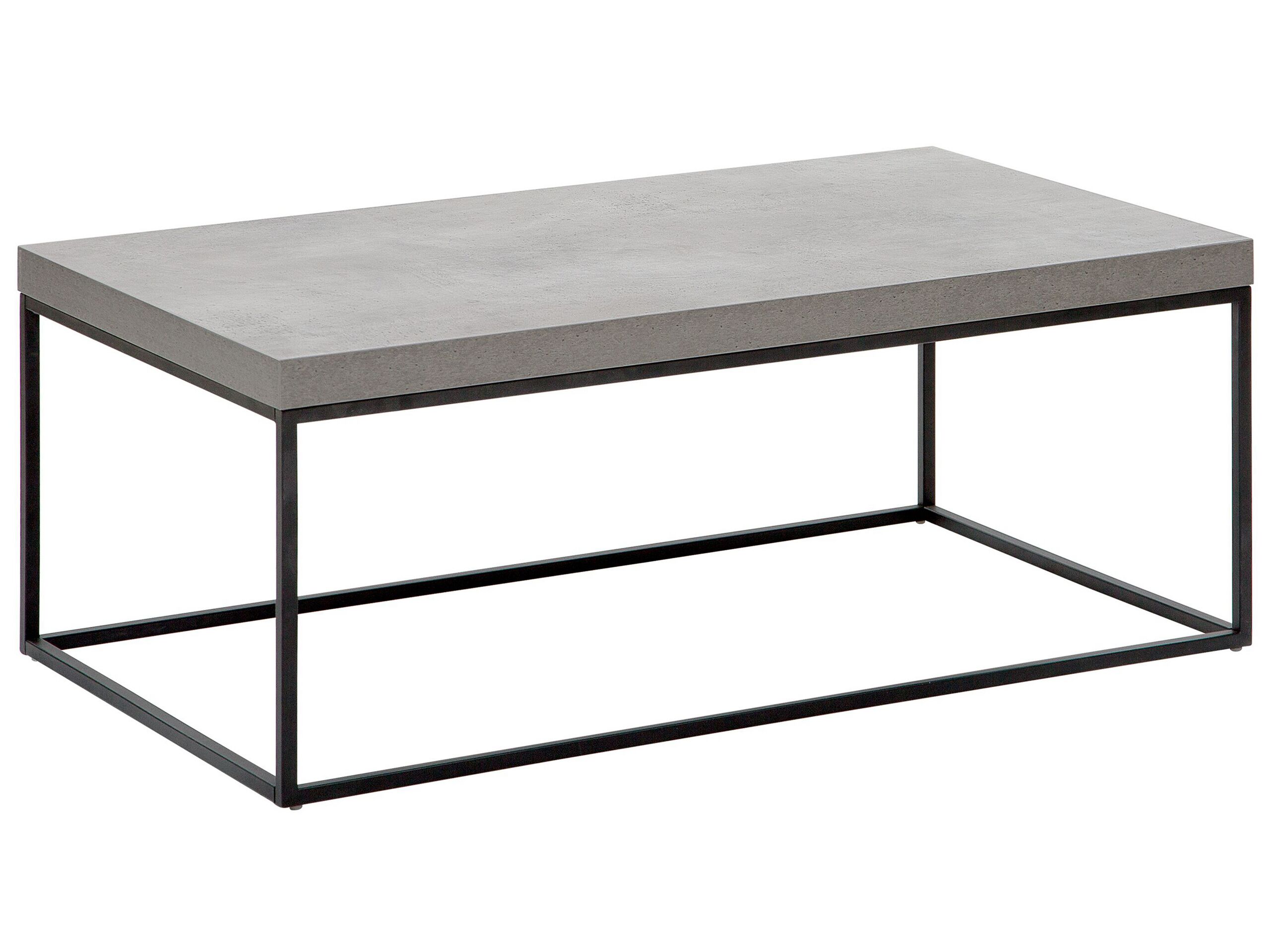 Coffee Table Concrete Effect with Black
