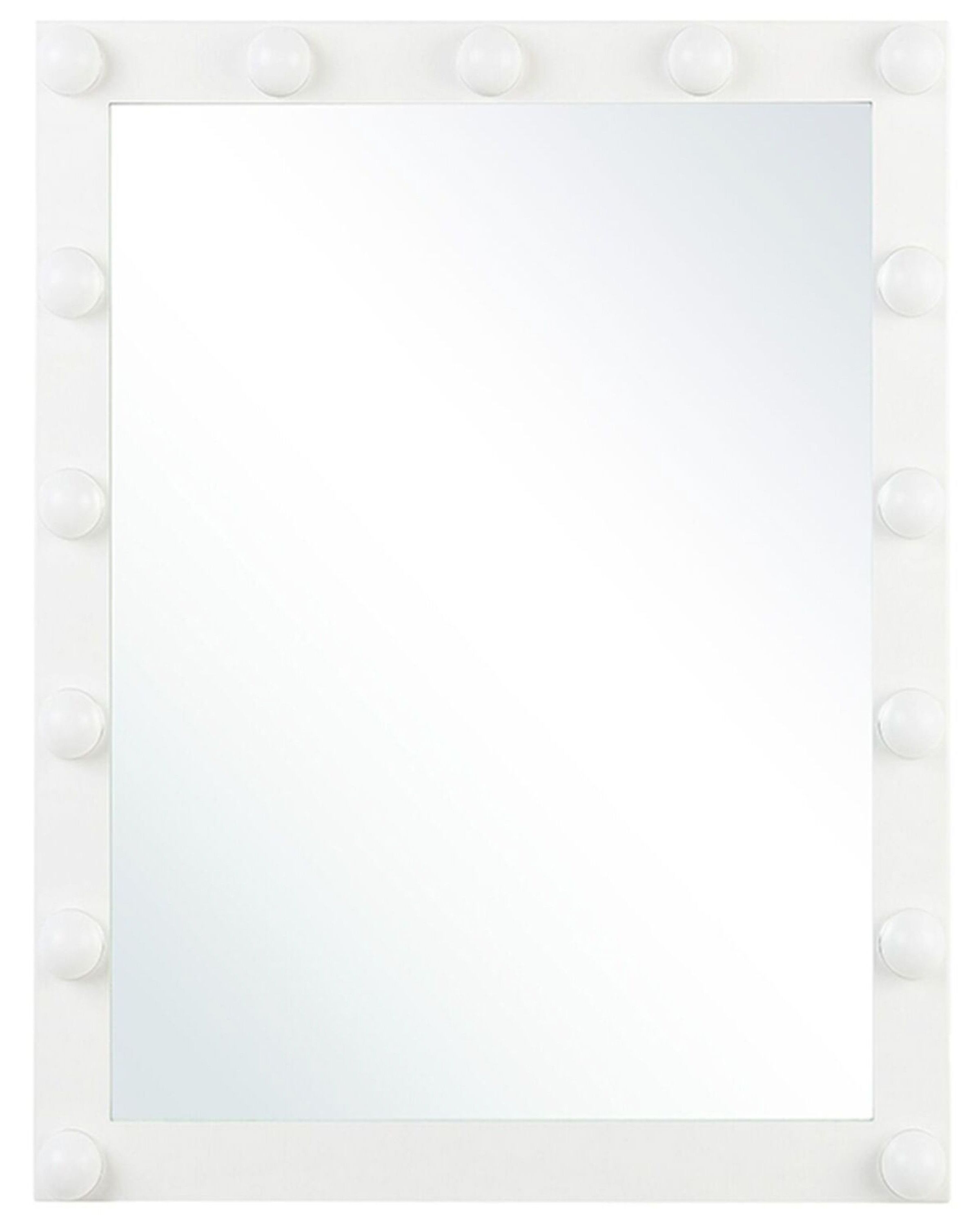 Metal LED Wall Vanity Mirror - White