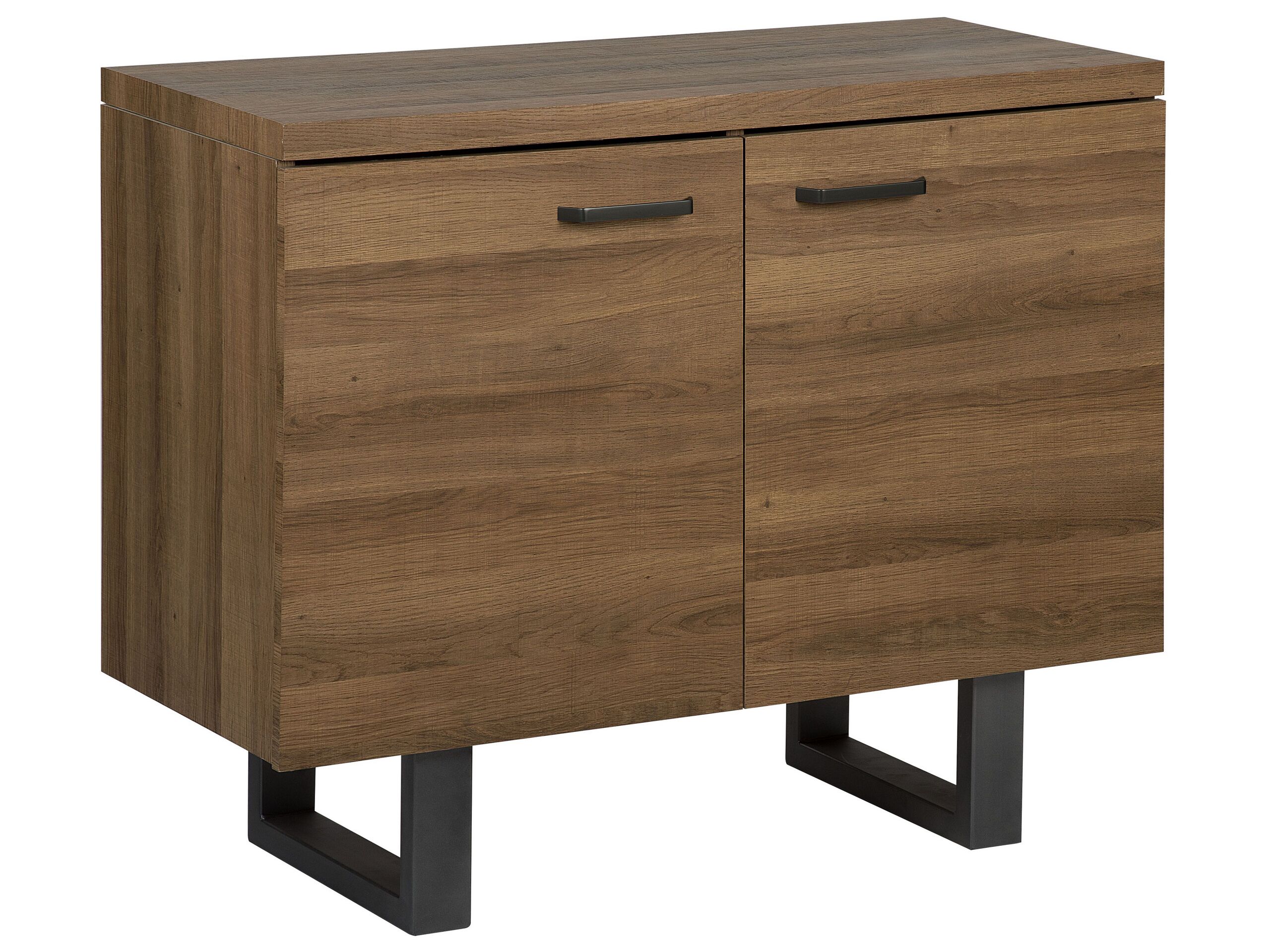 2 Door Sideboard Dark Wood TIMBER