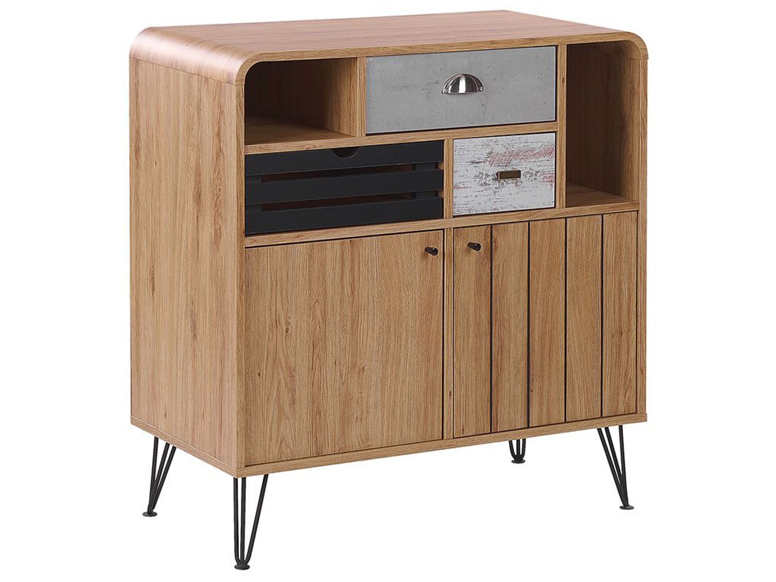 3 Drawer Sideboard Light Wood KYLE