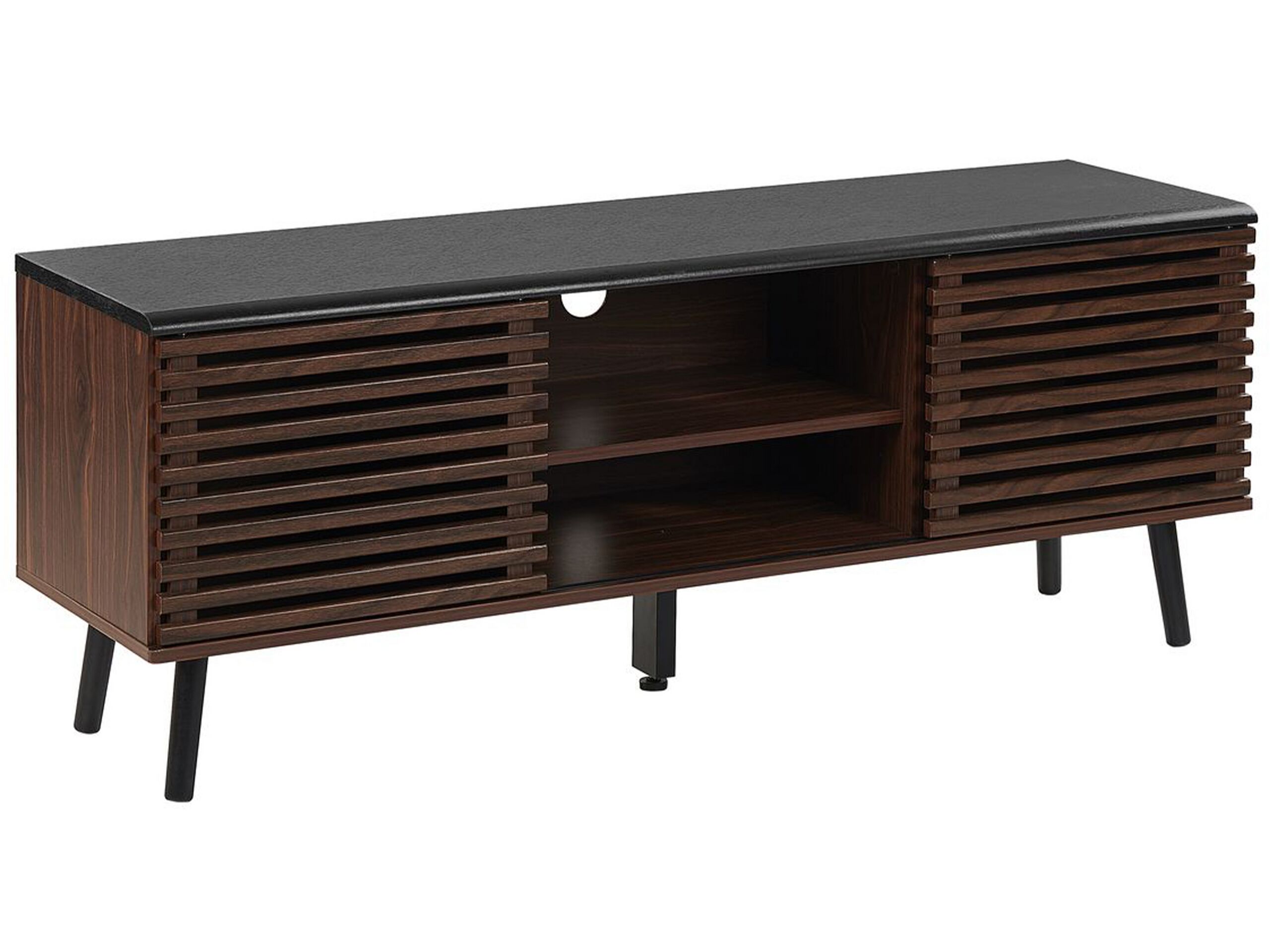TV Stand Dark Wood PERTH