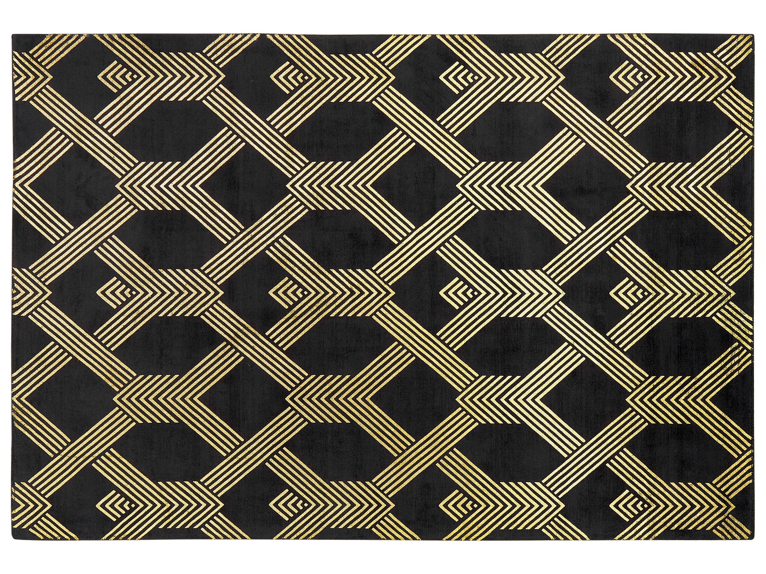 Viscose Rug 160x230cm Black