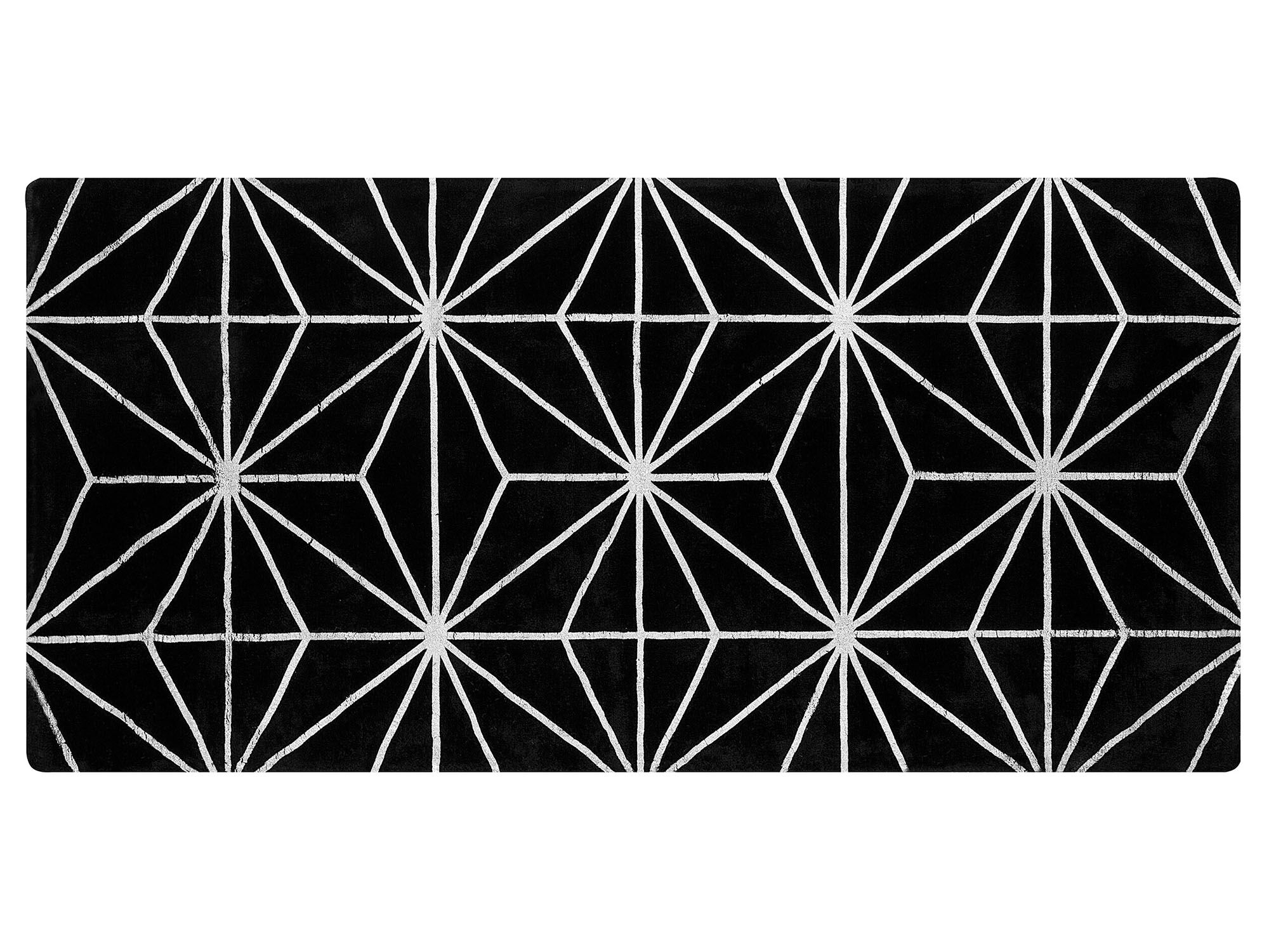 Viscose Area Rug 80x150cm Black