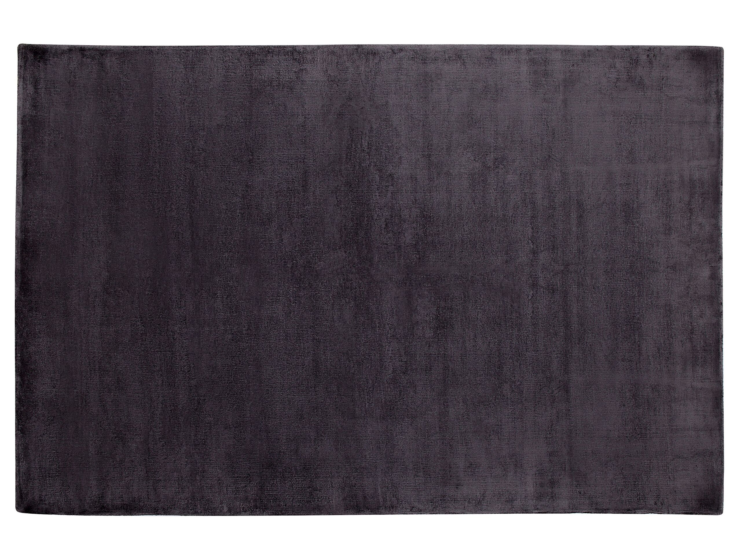 Viscose Area Rug 140x200cm Dark Grey