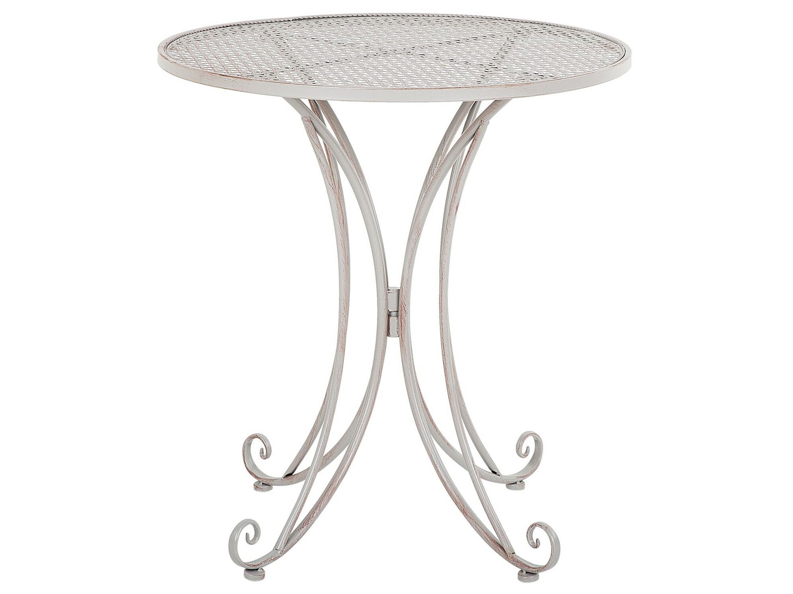 Metal Garden Bistro Table Ã ̧ 71 cm Grey CILENTO
