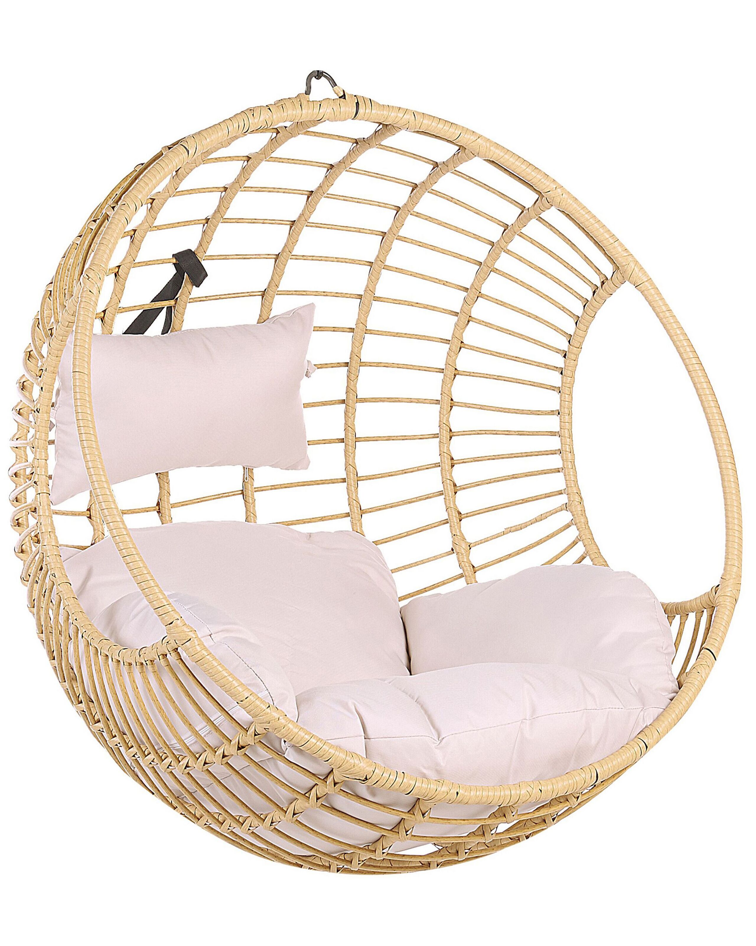 PE Rattan Hanging Chair Natural ASPIO