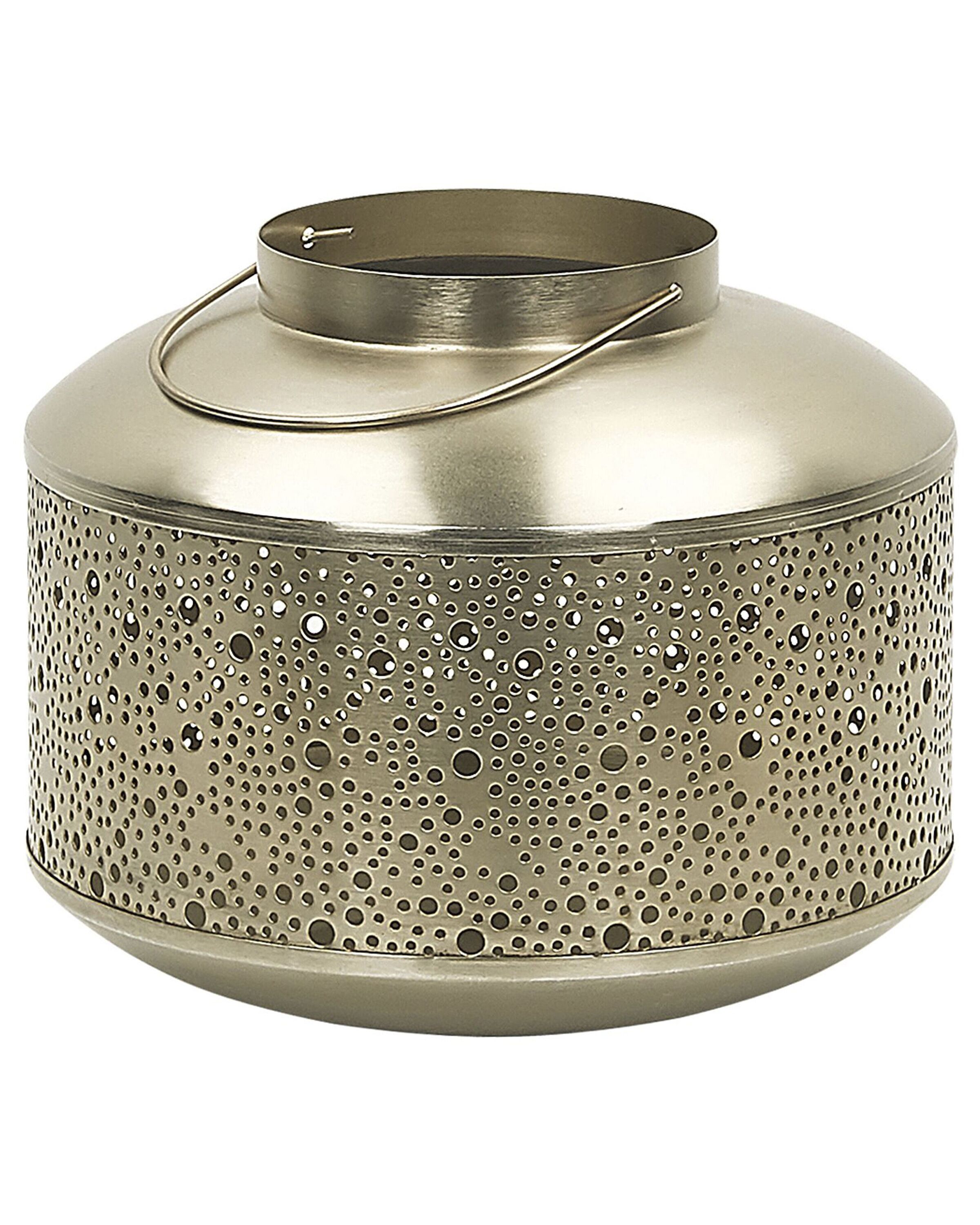 Iron Candle Lantern 22 cm Gold CORFU