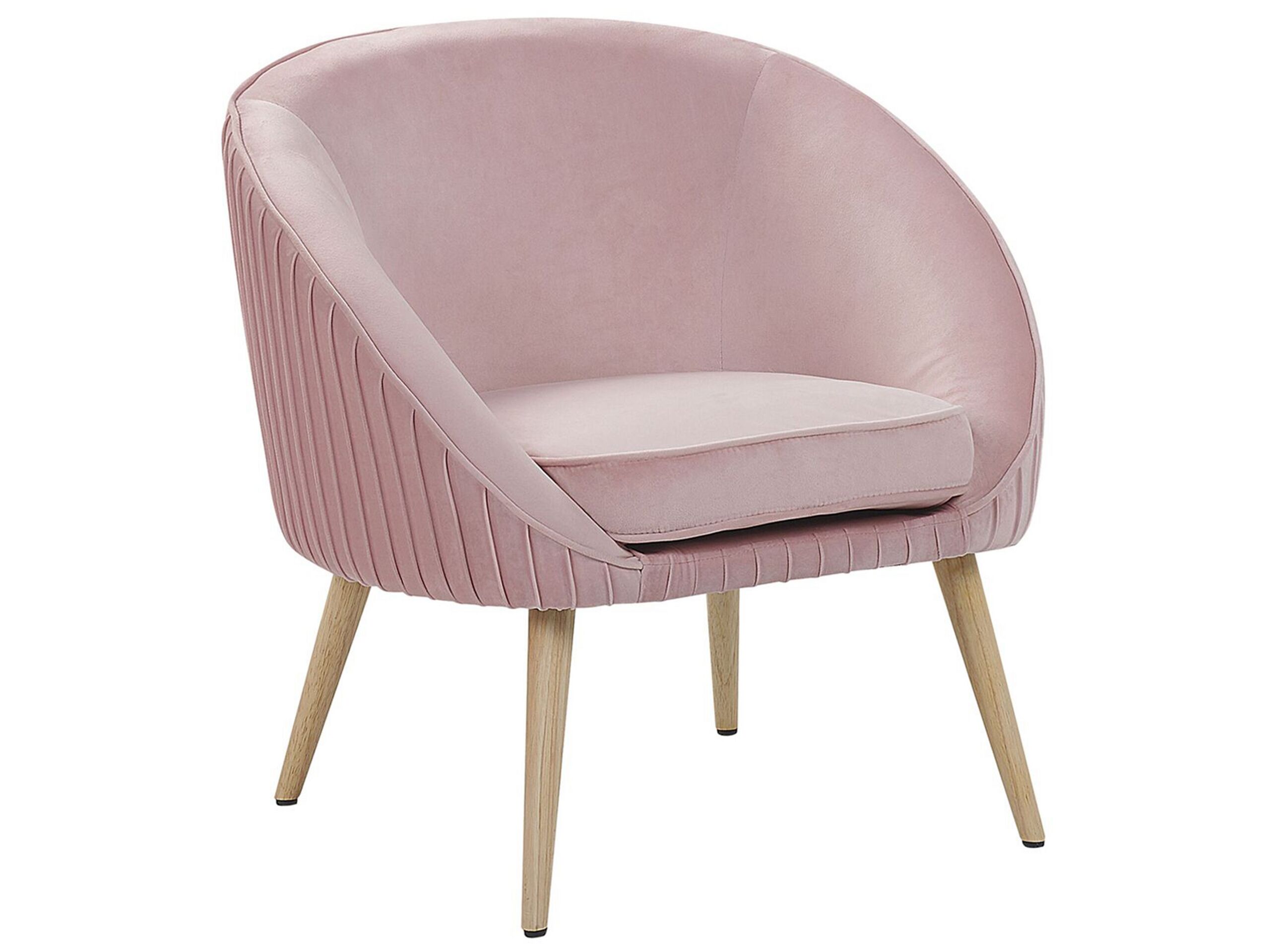 Velvet Armchair Pink TROMSO