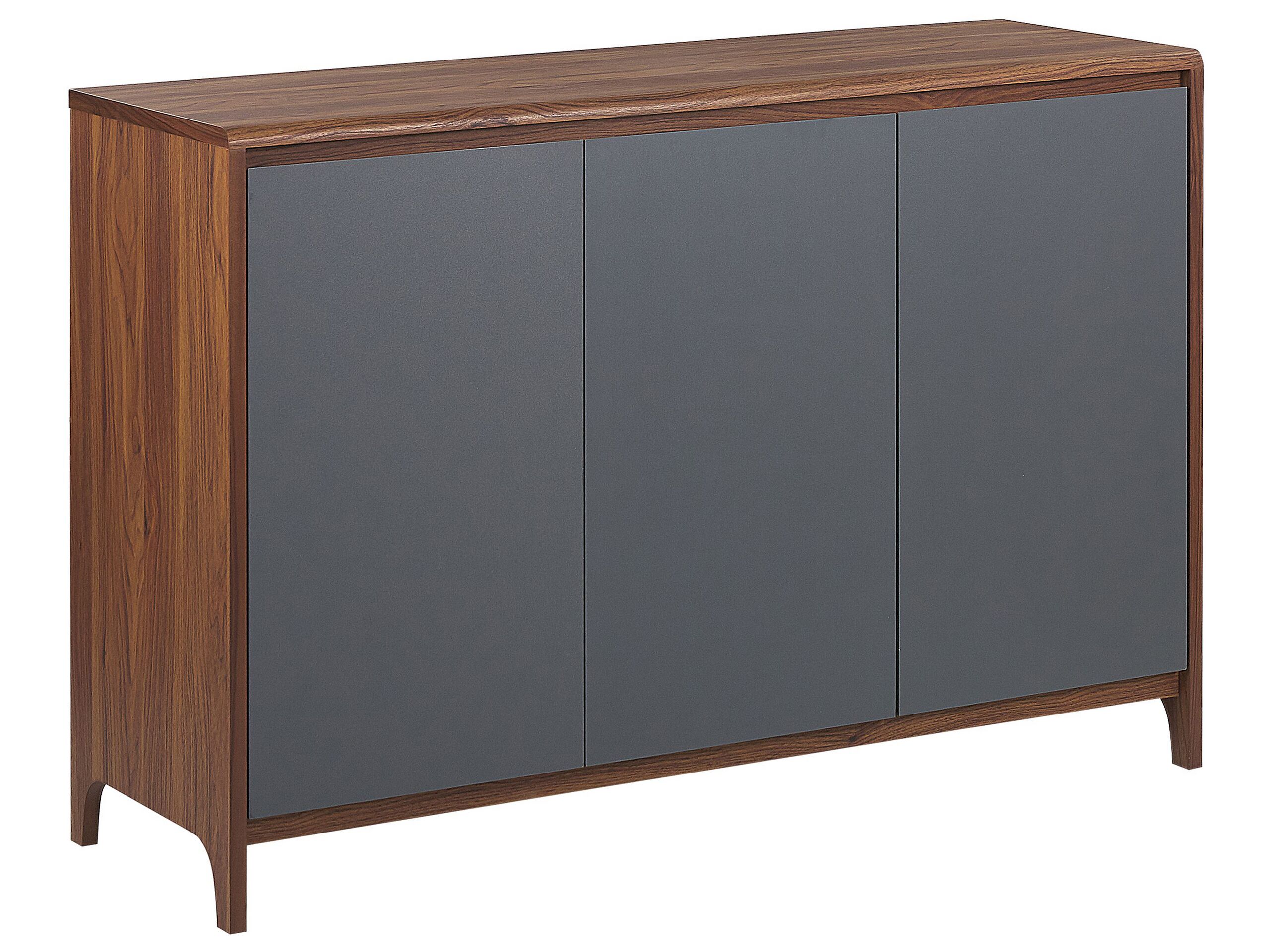 Sideboard Dark Wood with Grey MEDFORT