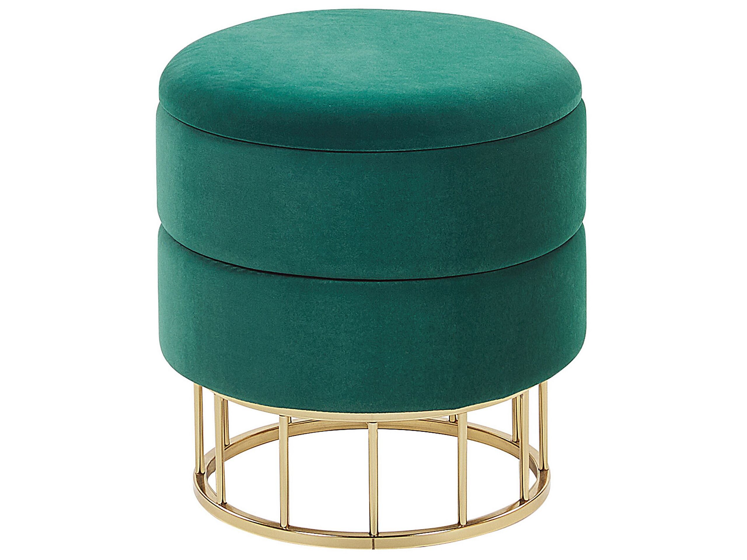 Storage Pouffe Dark Green ELGIN