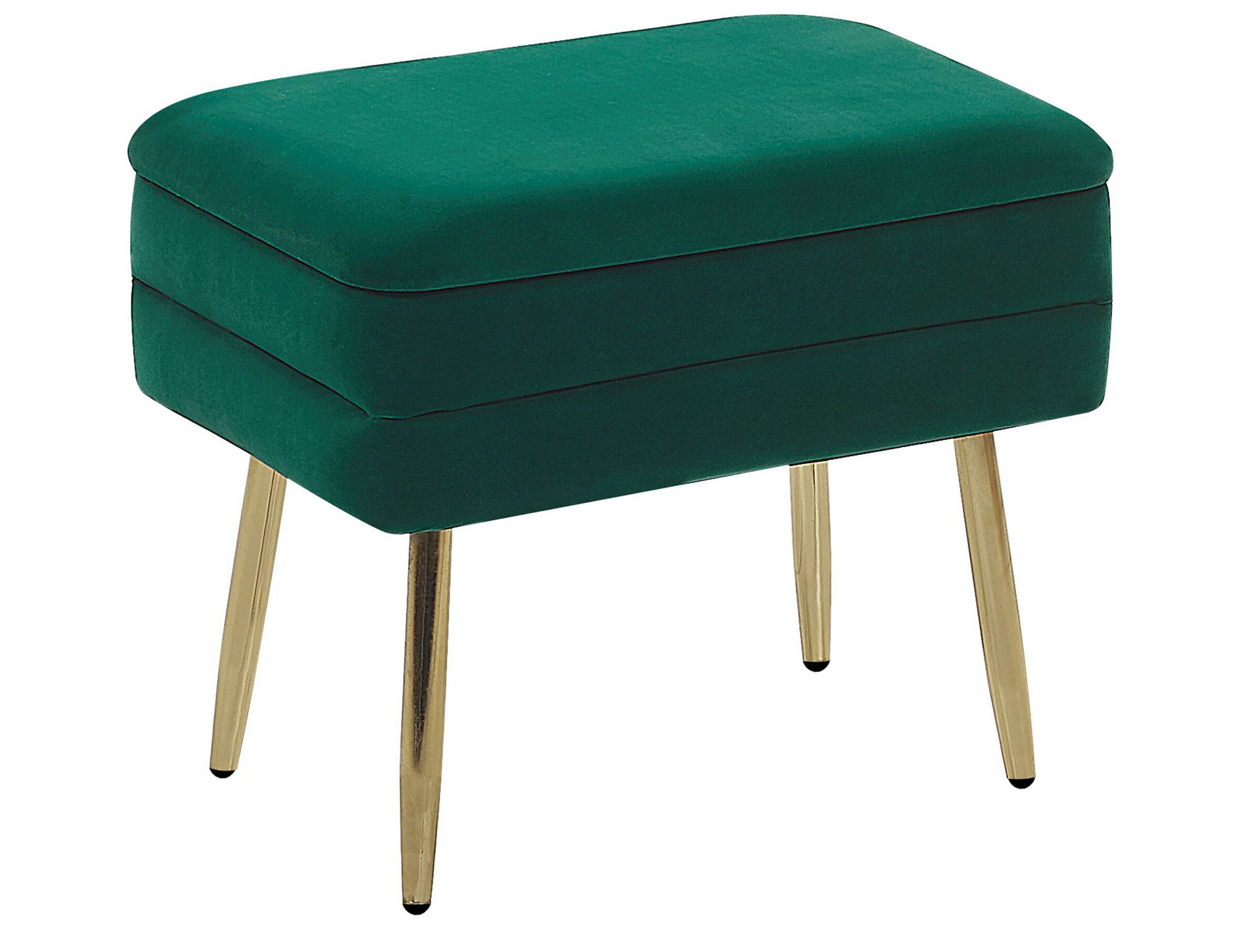 Bedroom Storage Bench Dark Green ODESSA