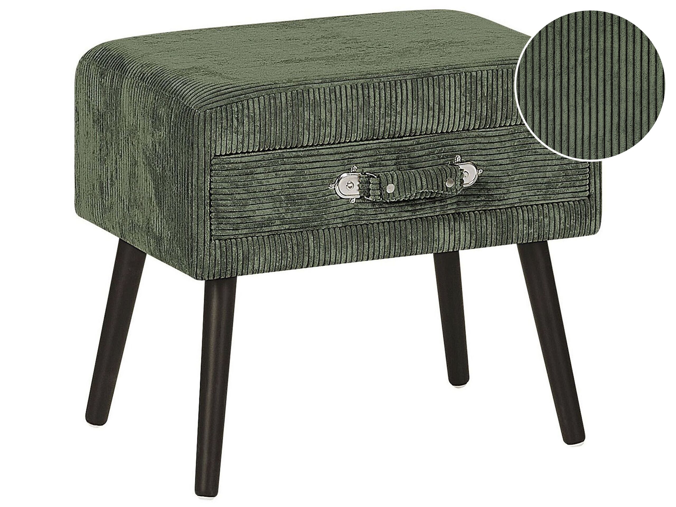 Corduroy Side Table Green EUROSTAR