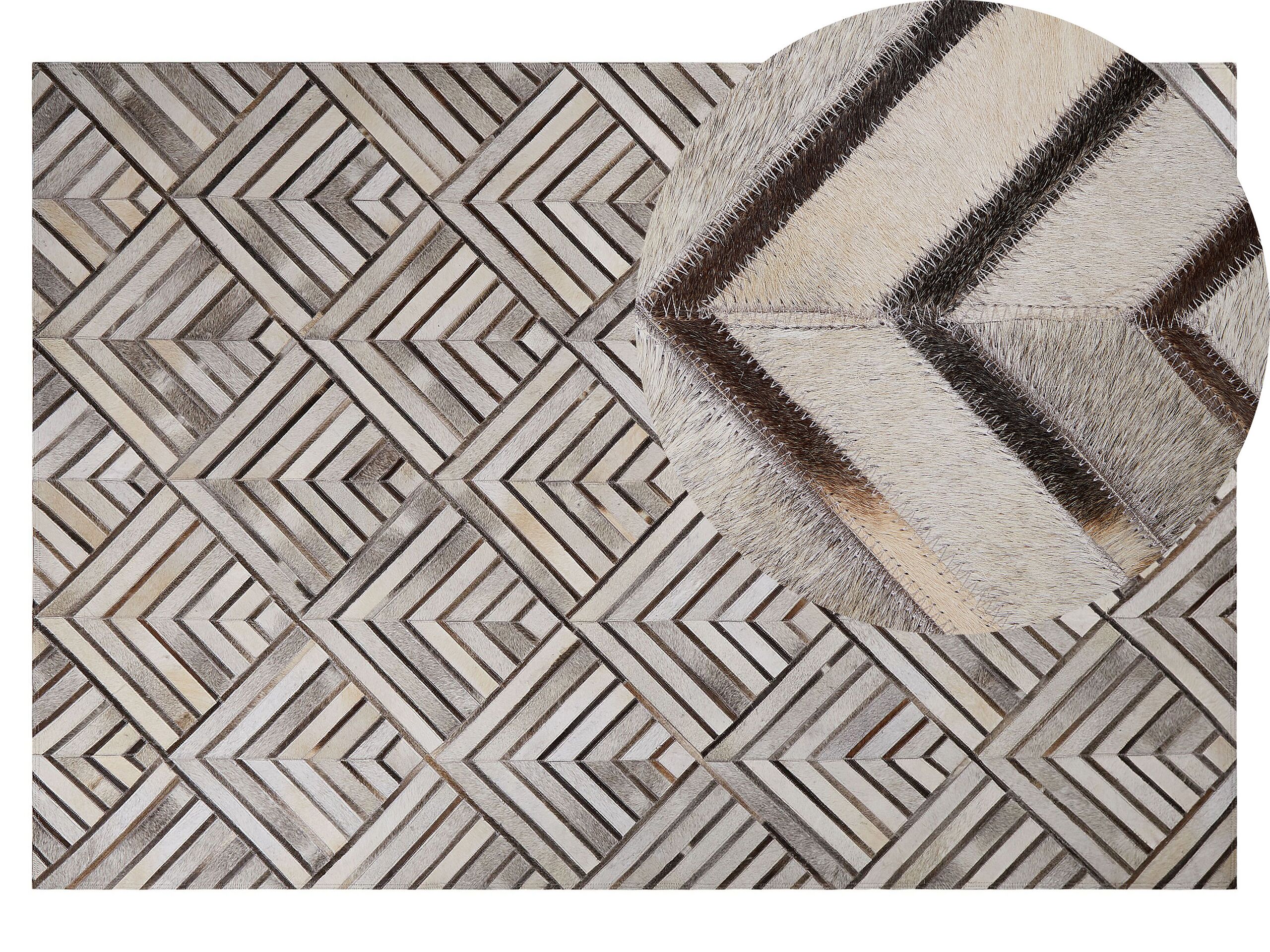 Cowhide Area Rug 140x200cm Beige