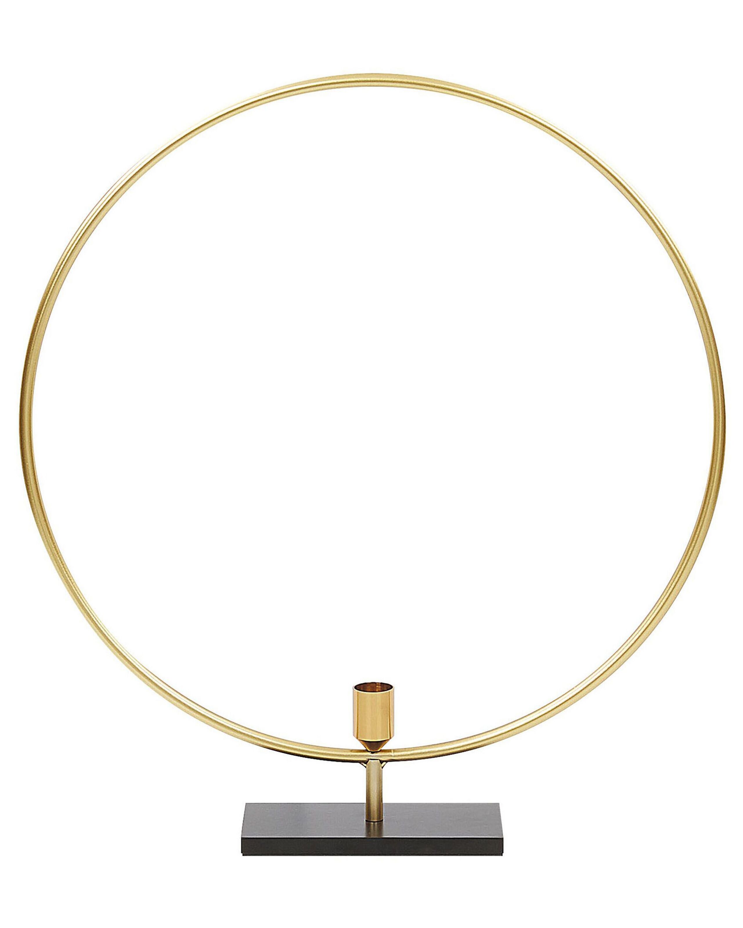 Metal Candlestick 45cm Gold