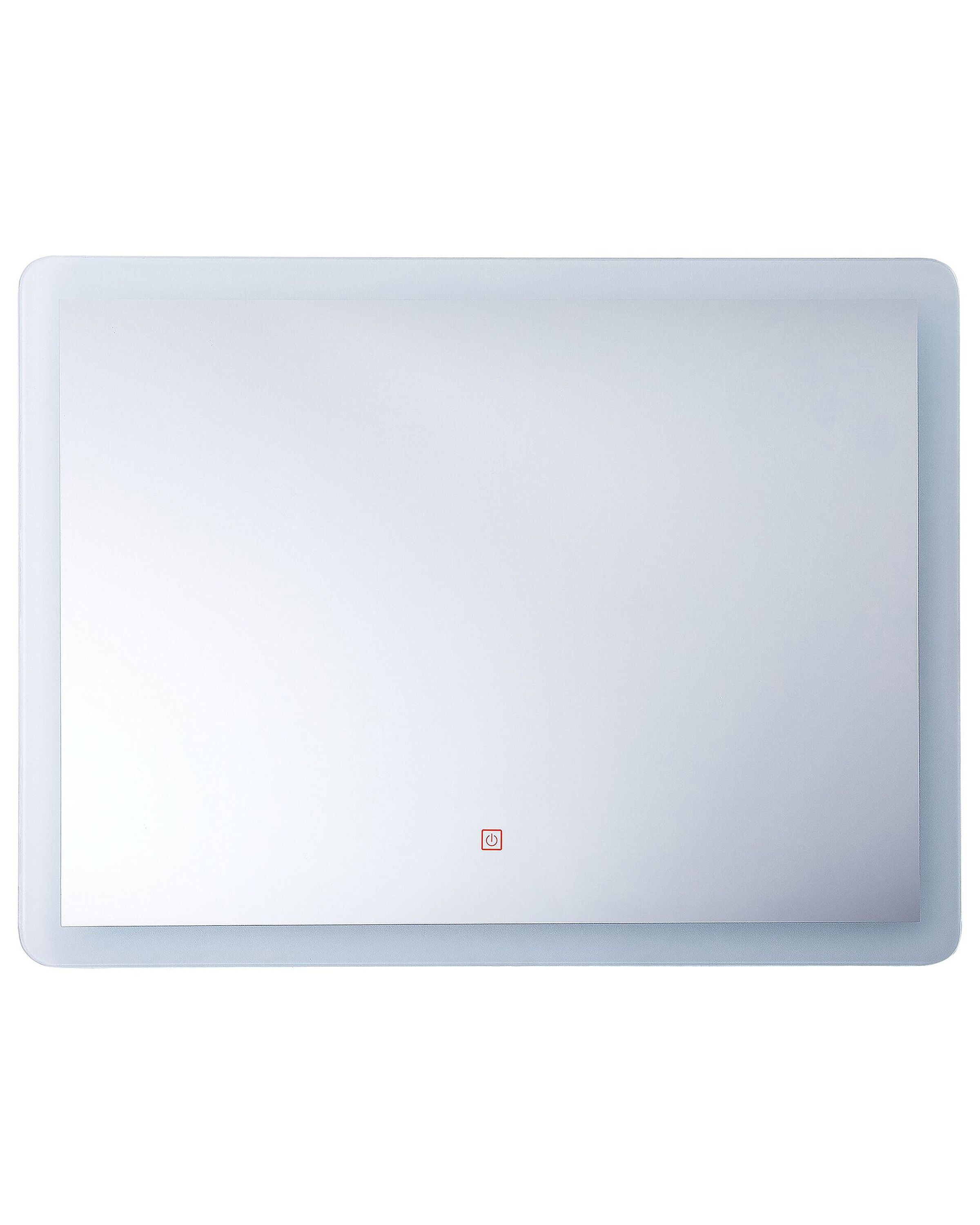 LED Wall Mirror 60x80cm Silver