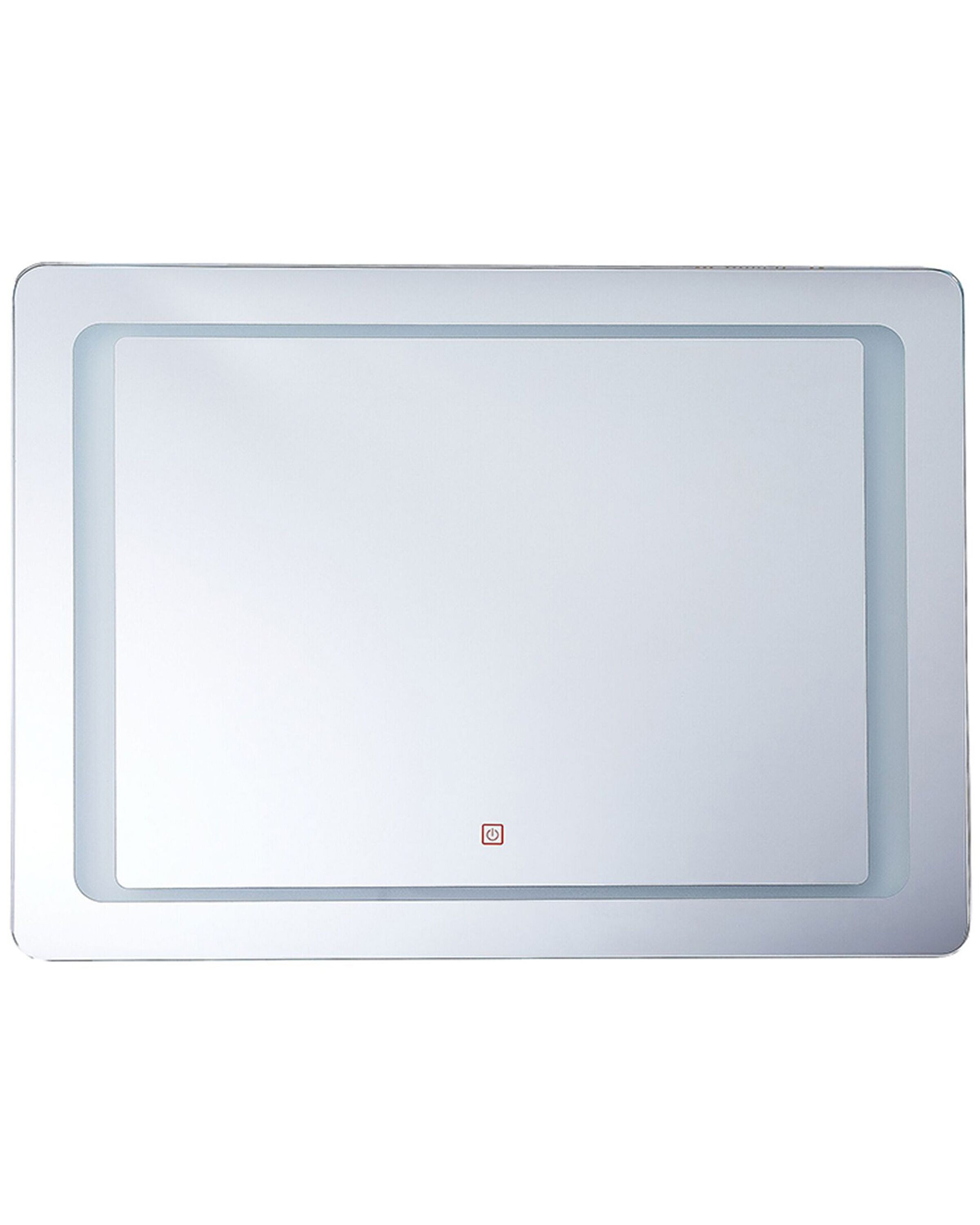 LED Wall Mirror 60x80cm Silver