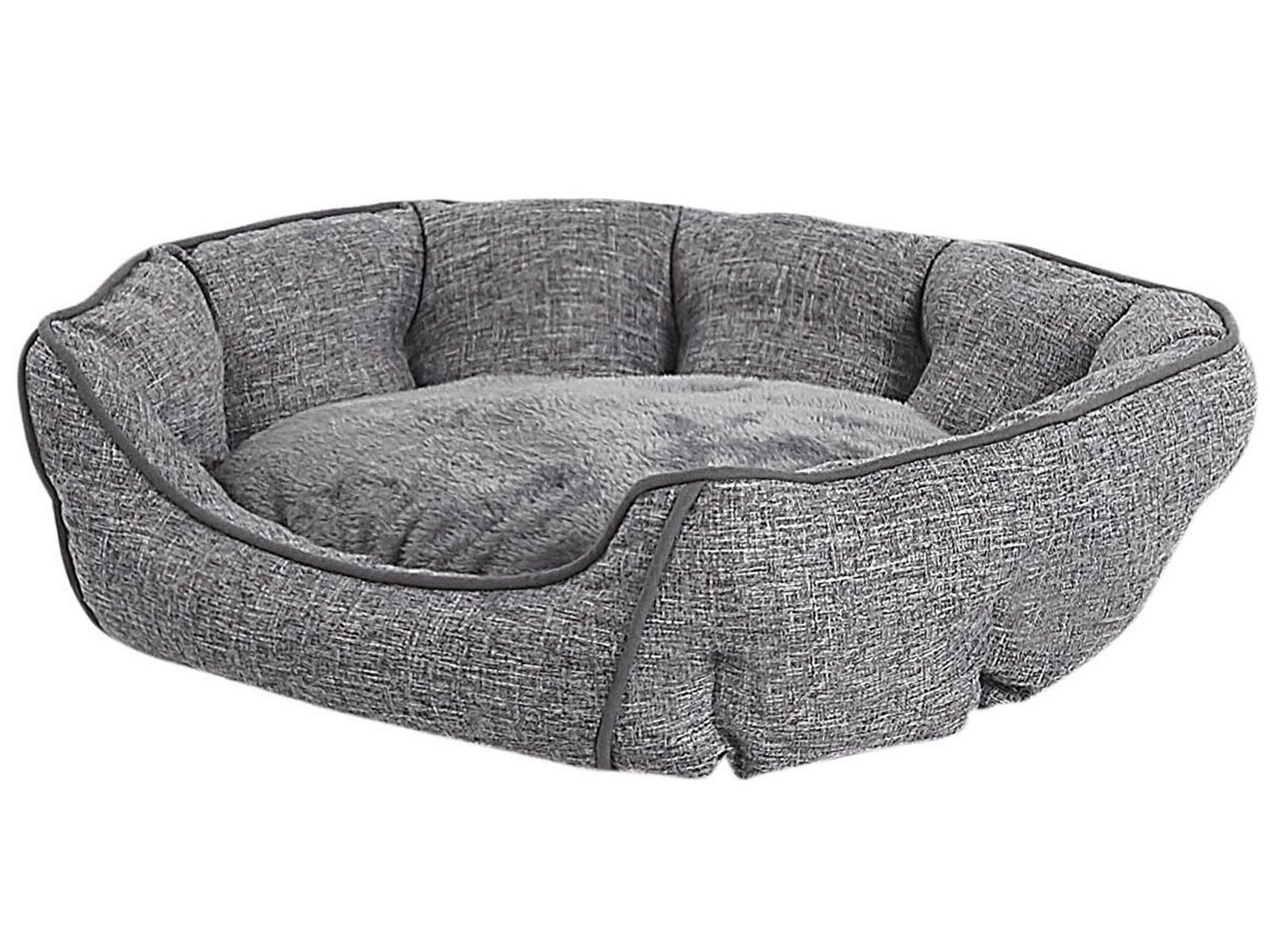 Linen Pet Bed 65 x 50 cm Grey CANDIR