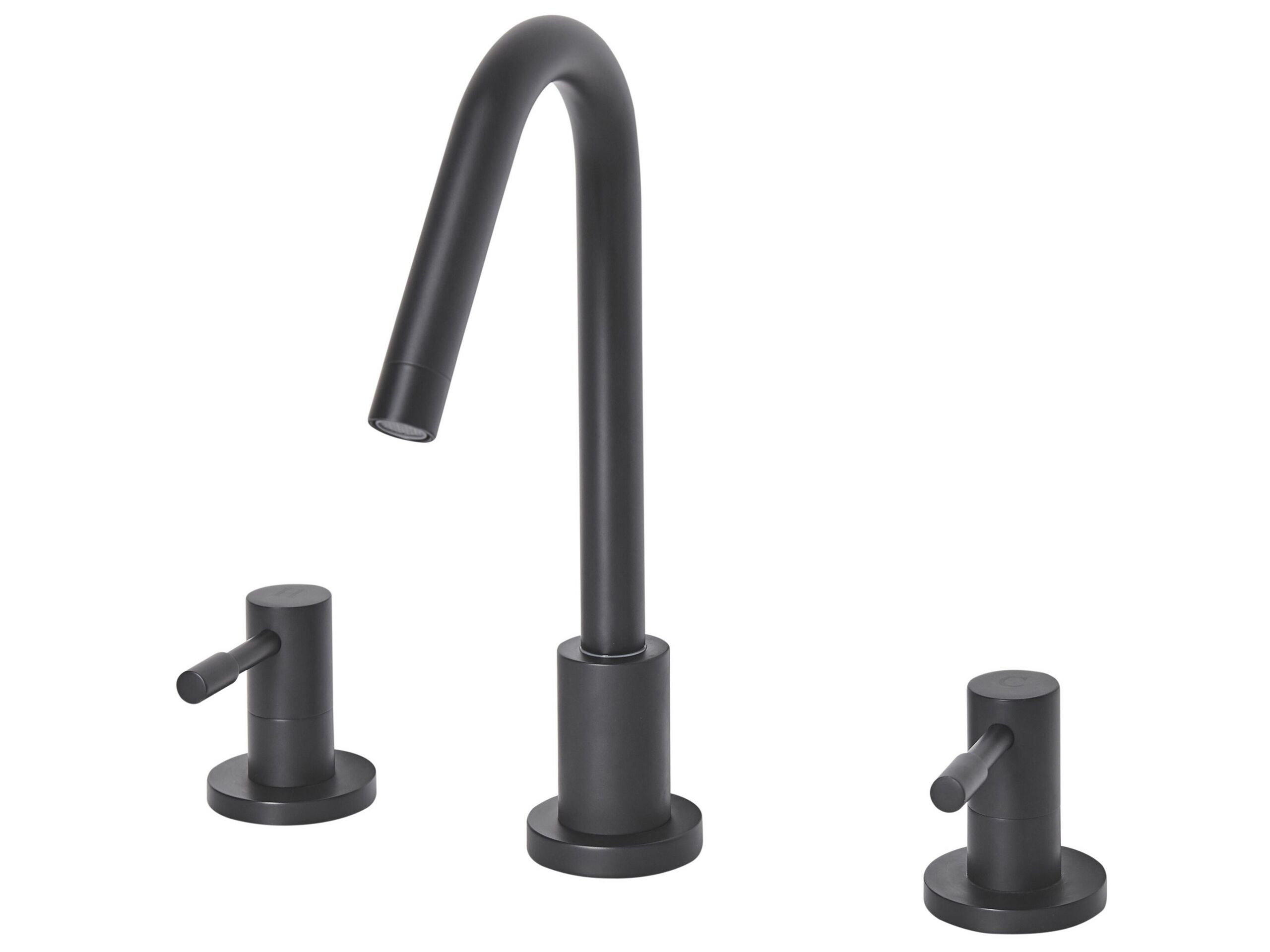 3 Hole Bathroom Basin Tap Black KALAMBO