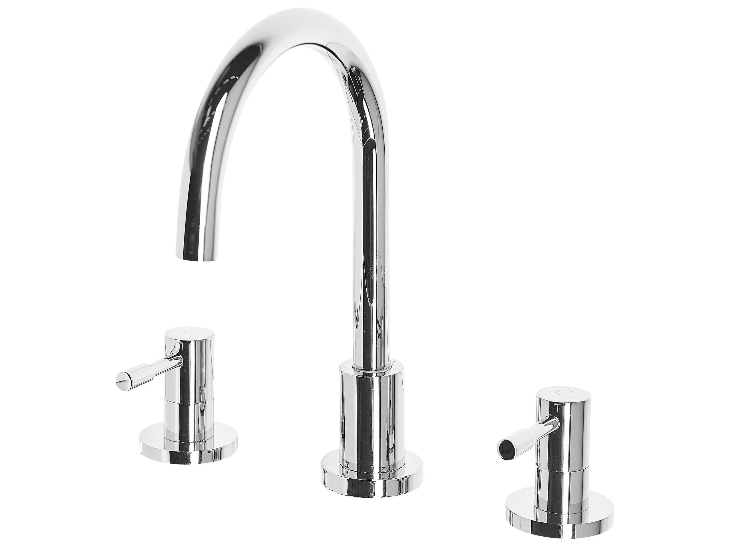 3 Hole Bathroom Basin Tap Silver SIPI
